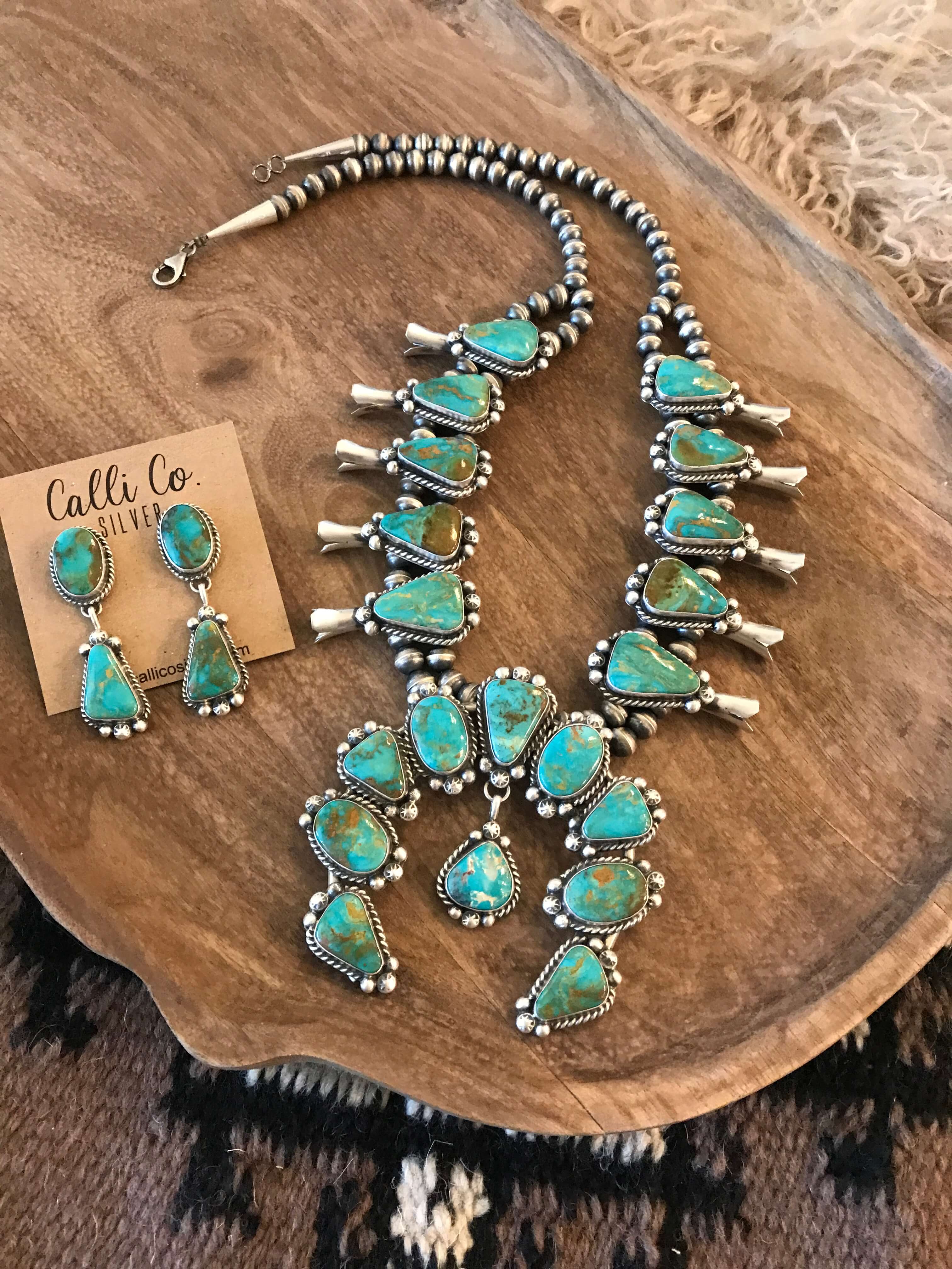 The Caledo Squash Blossom Necklace Set - Image 3