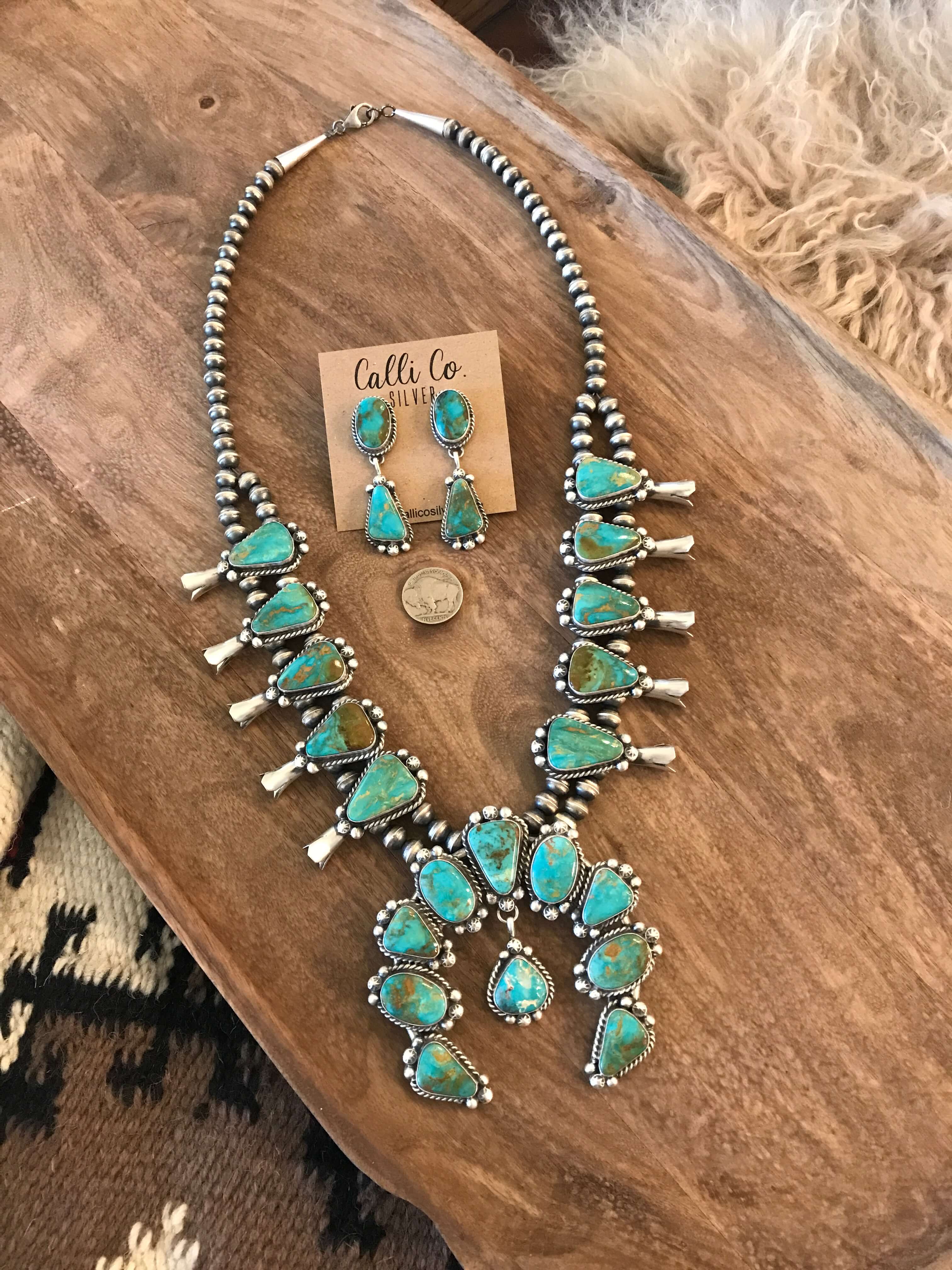 The Caledo Squash Blossom Necklace Set - Image 7