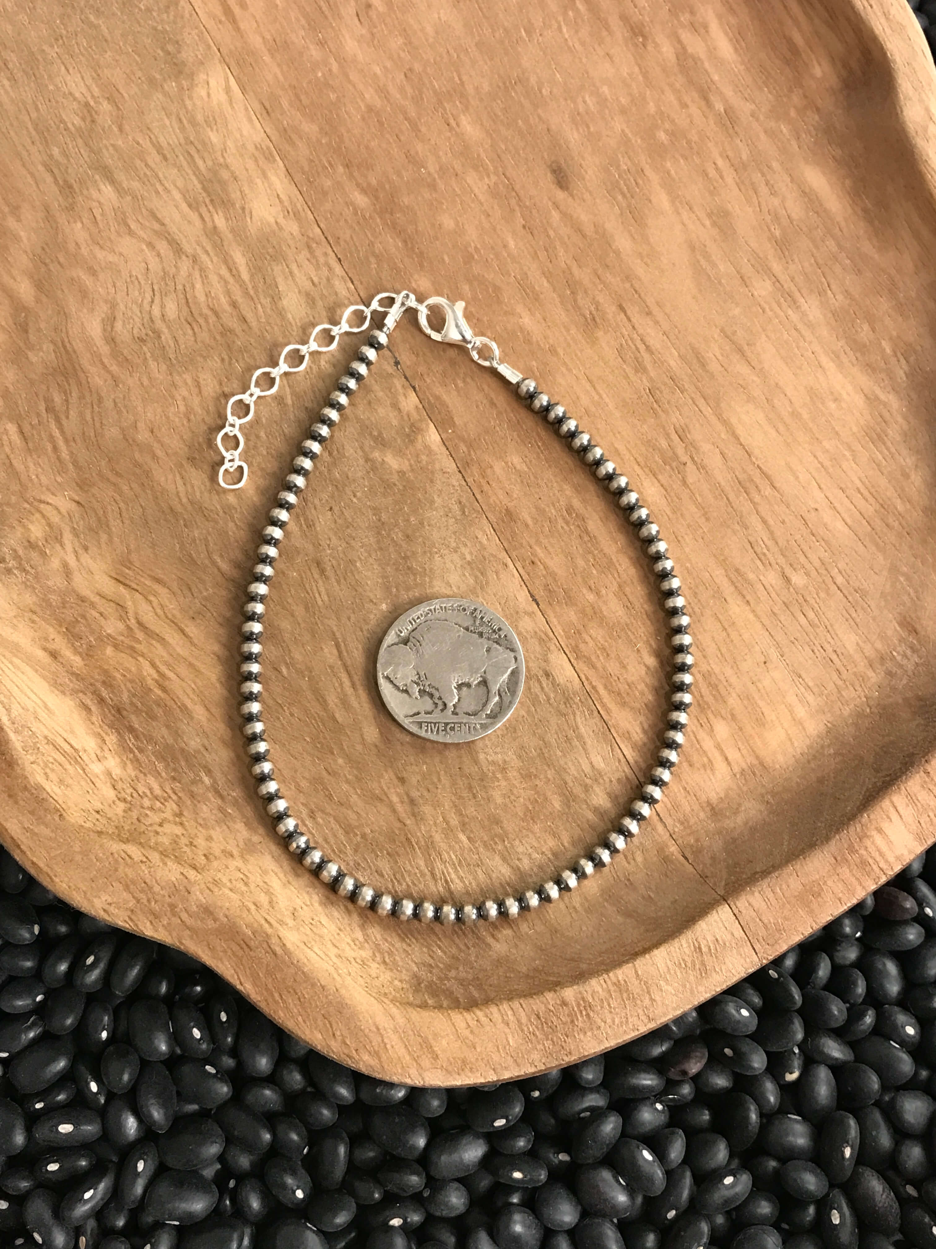 The 3mm Pearl Ankle Bracelet - Image 3
