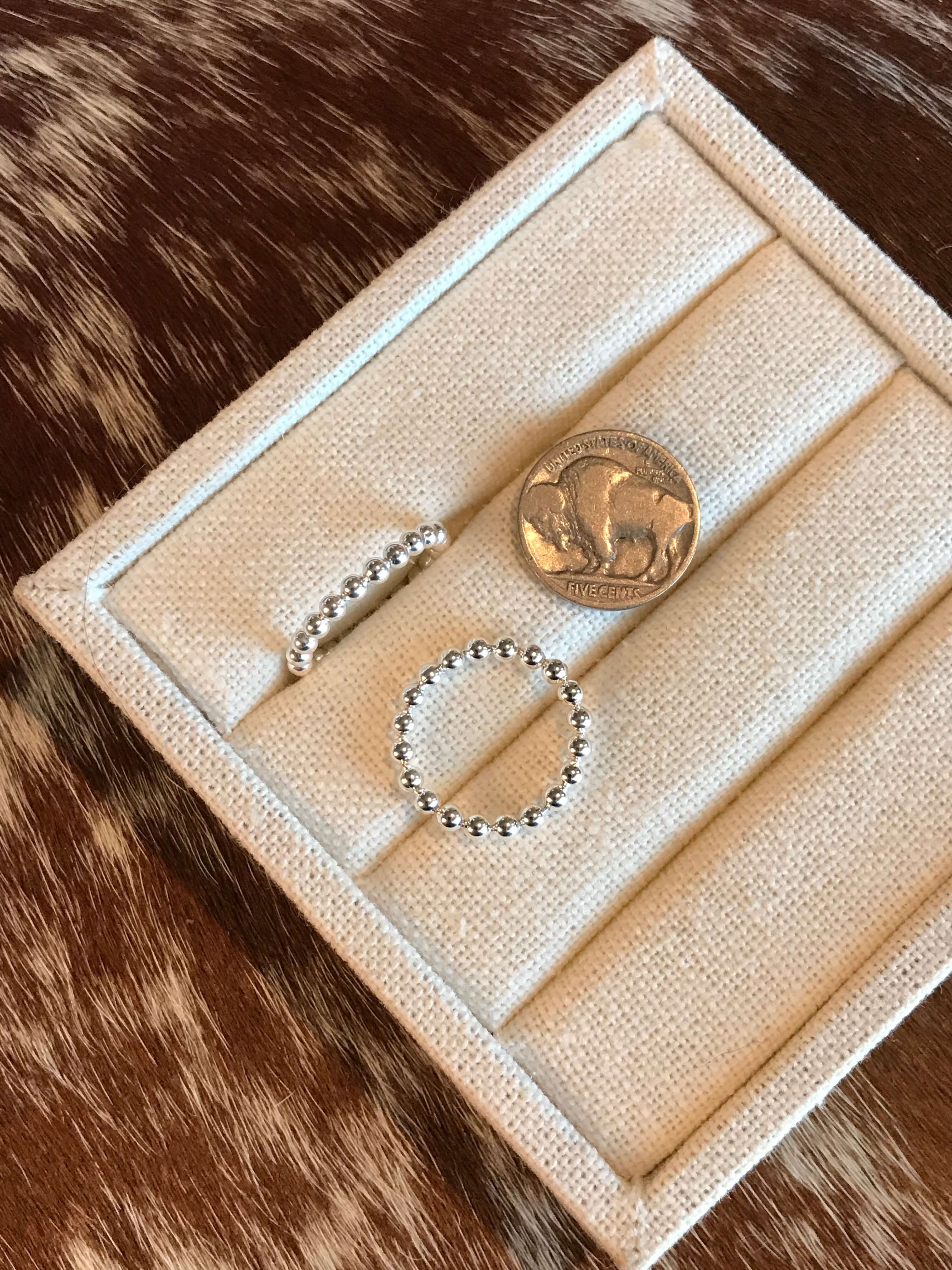 The 3mm Sterling Bead Ring - Image 3