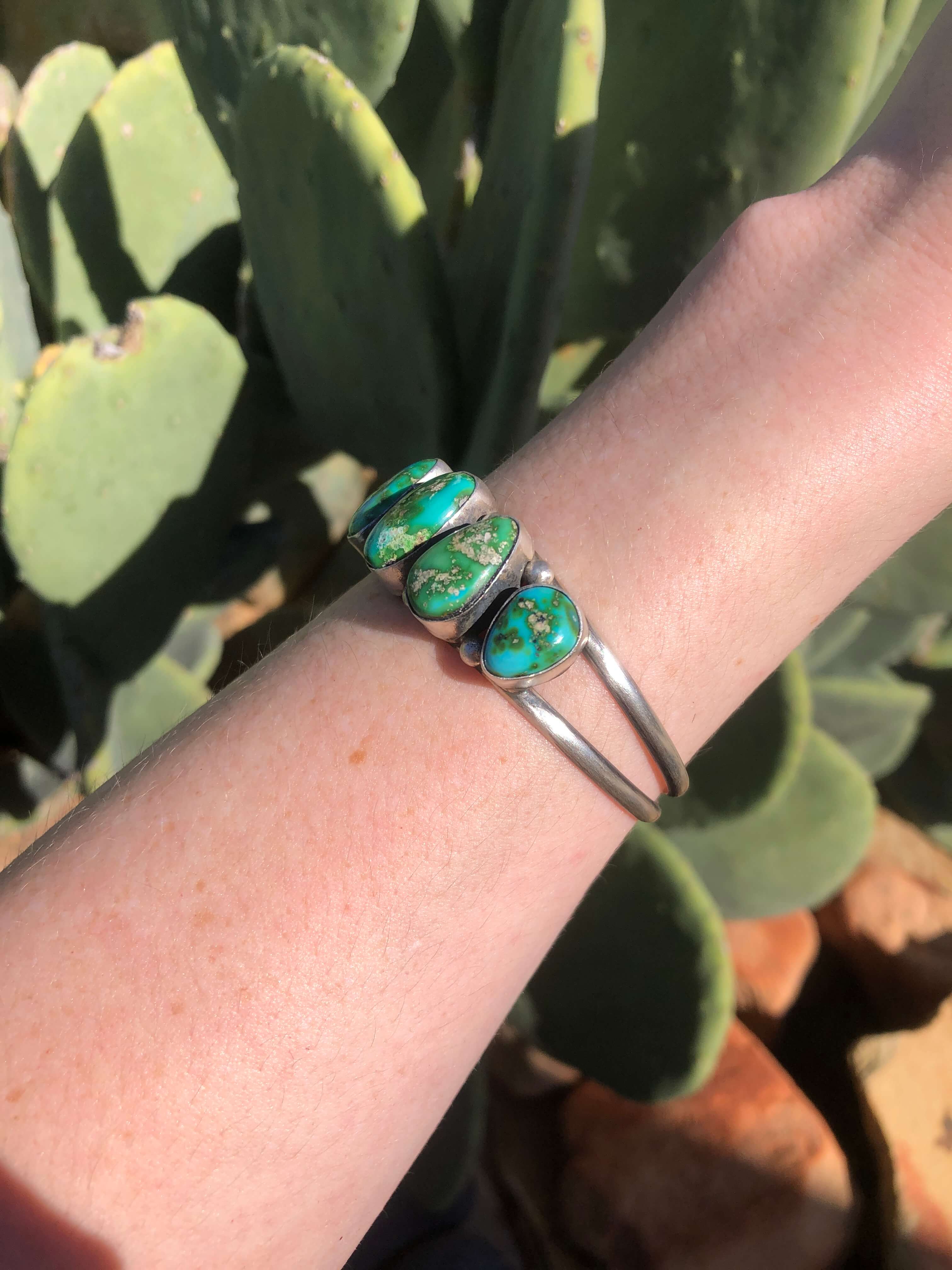 The 5 Stone Turquoise Cuff, 1 - Image 3