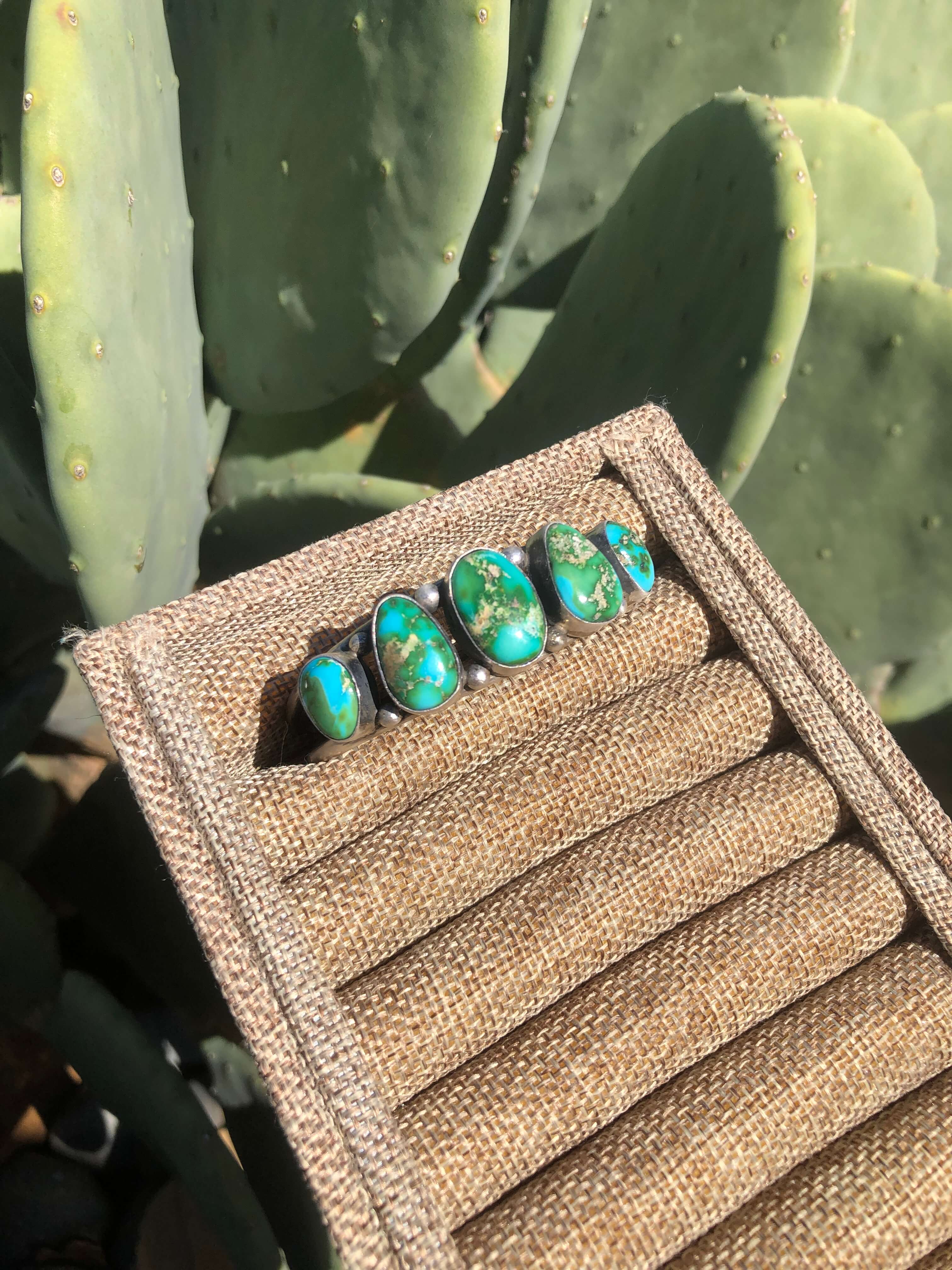 The 5 Stone Turquoise Cuff, 1 - Image 4