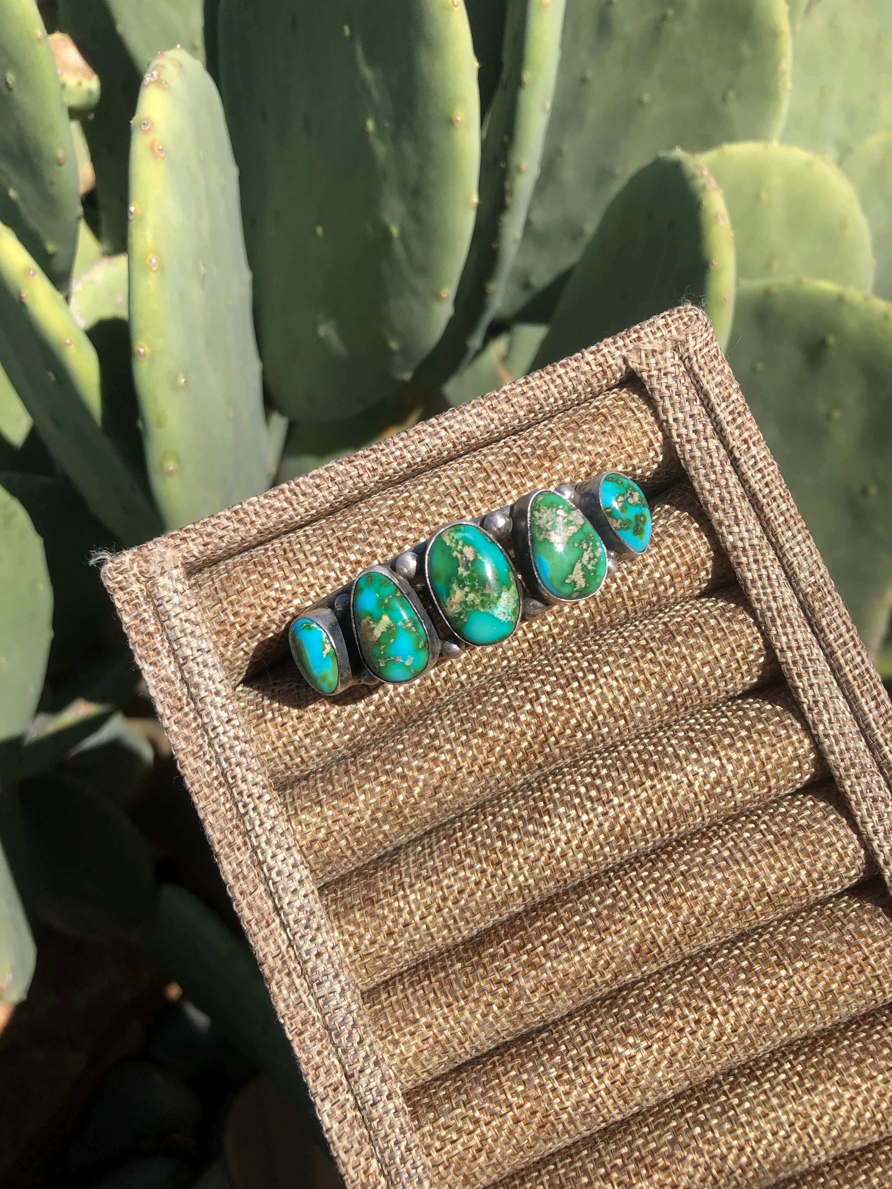 The 5 Stone Turquoise Cuff, 1 - Image 5