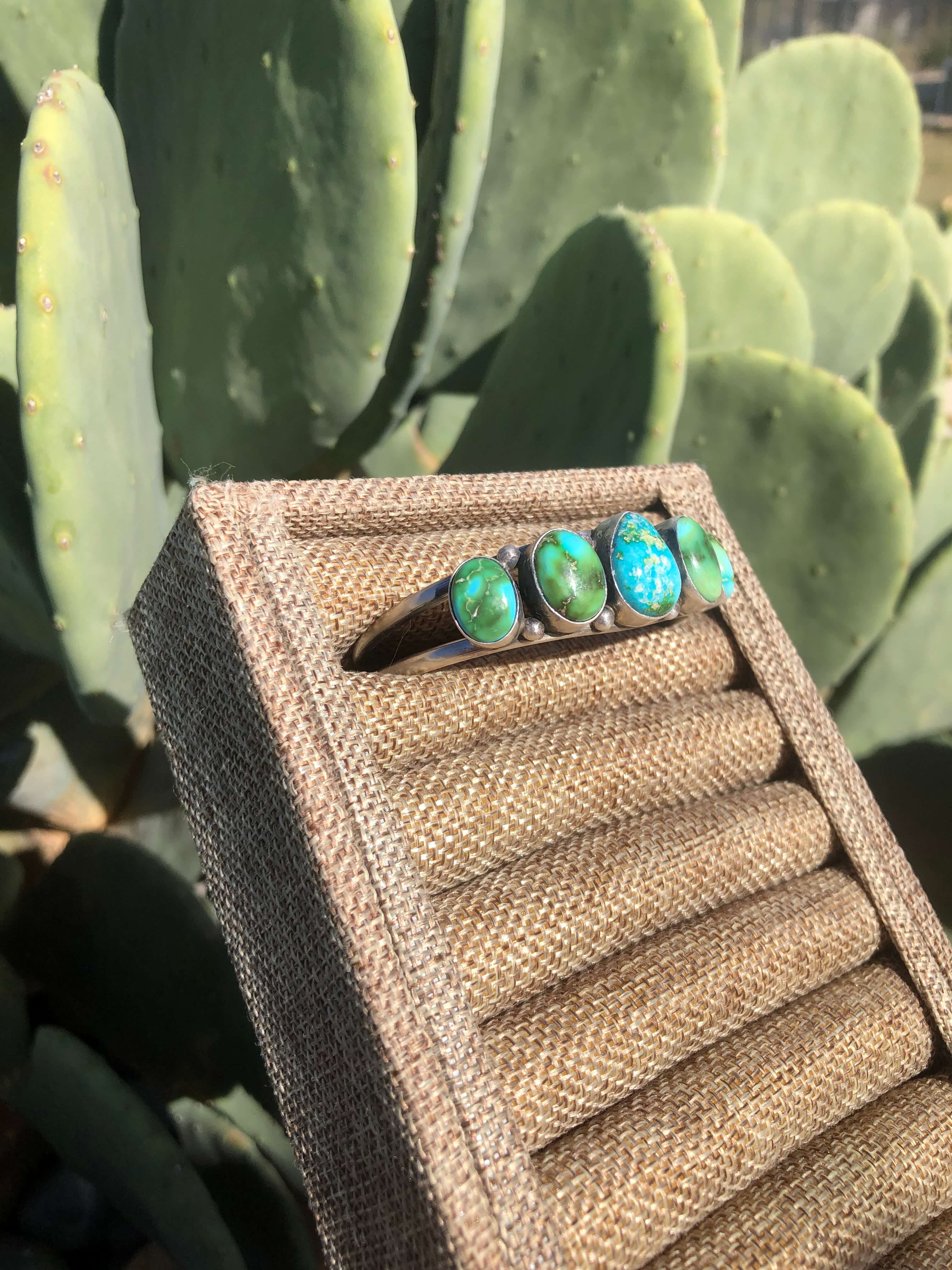 The 5 Stone Turquoise Cuff, 2 - Image 5