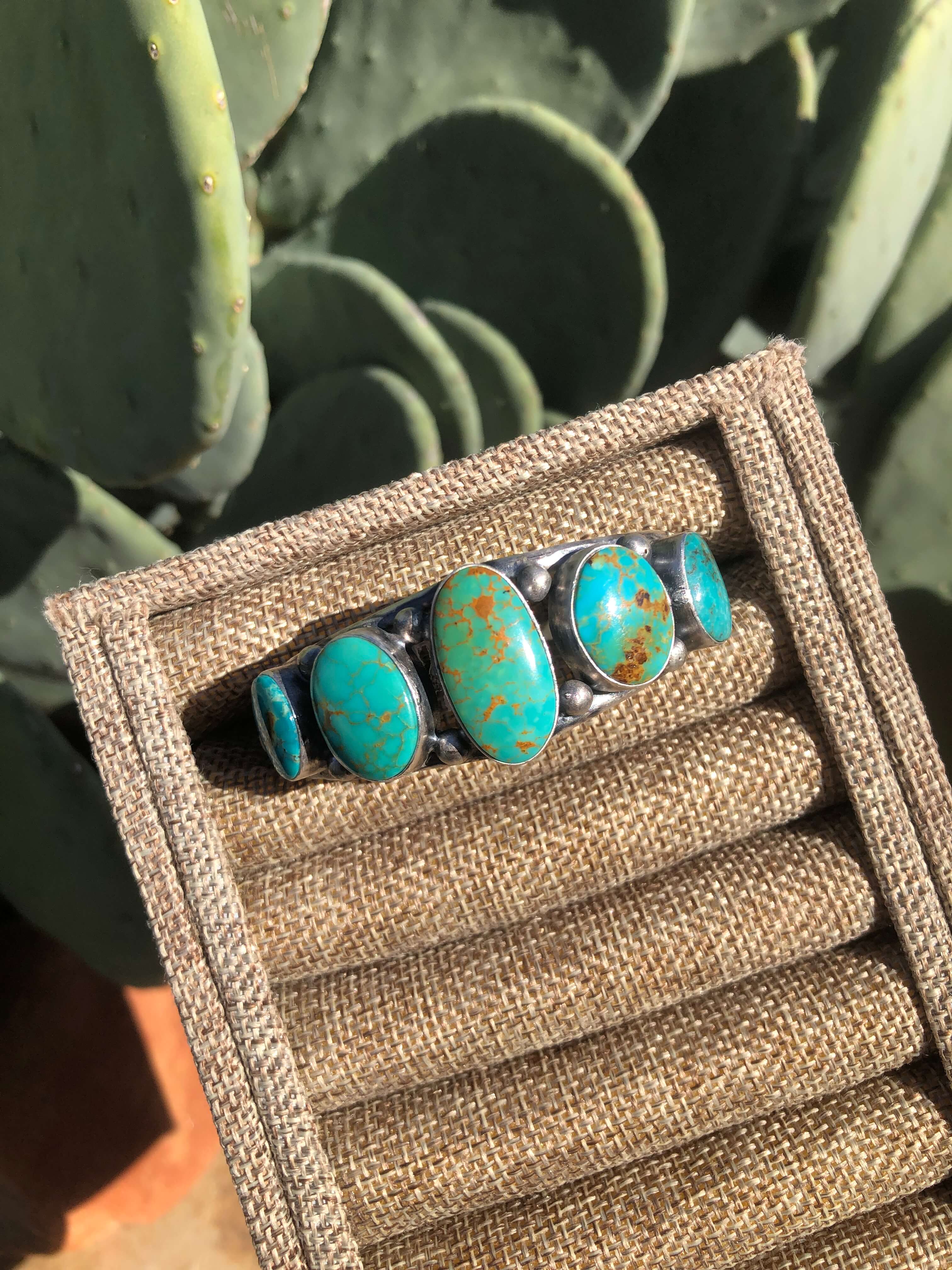 The 5 Stone Turquoise Cuff, 3