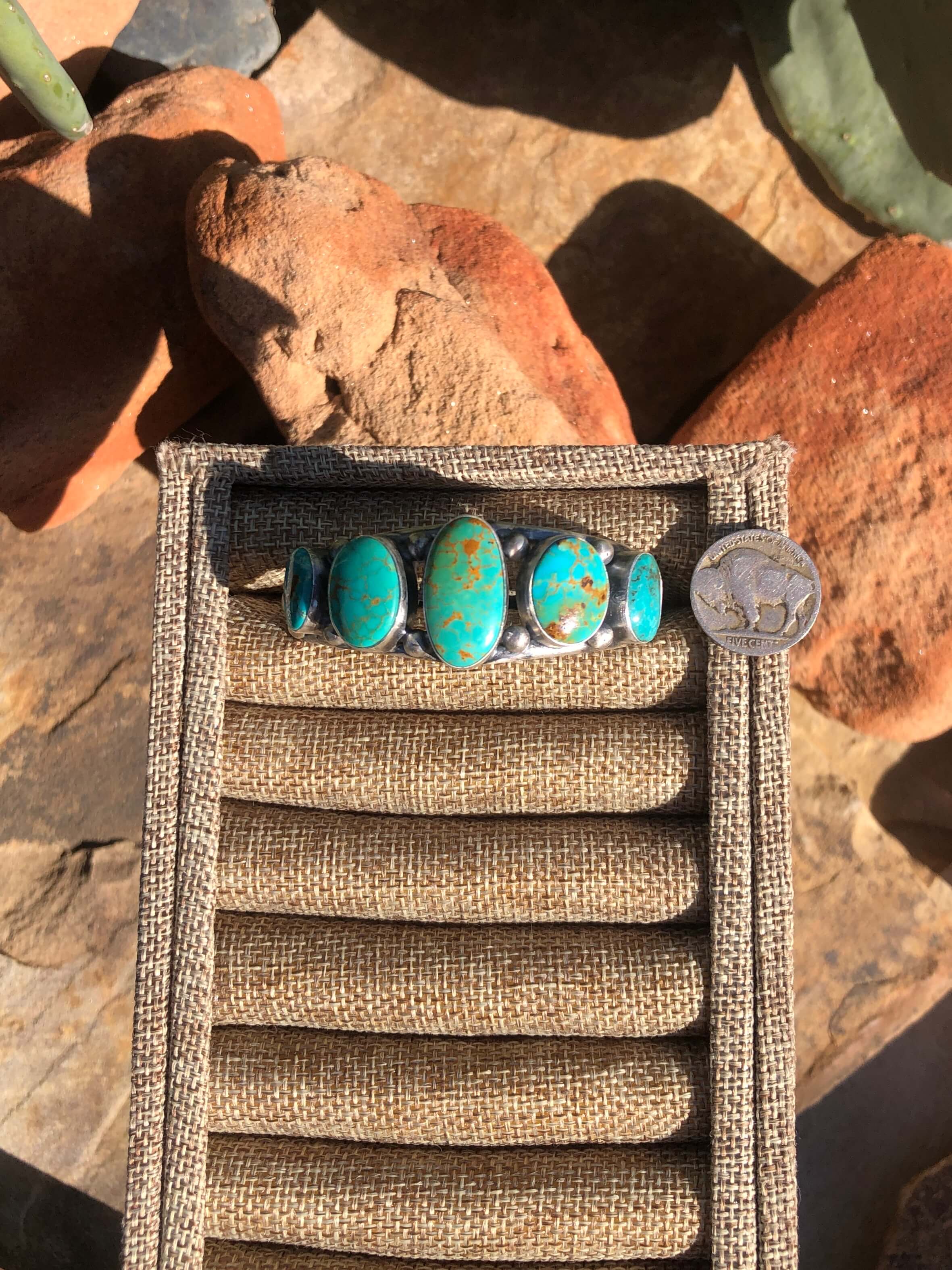 The 5 Stone Turquoise Cuff, 3 - Image 5