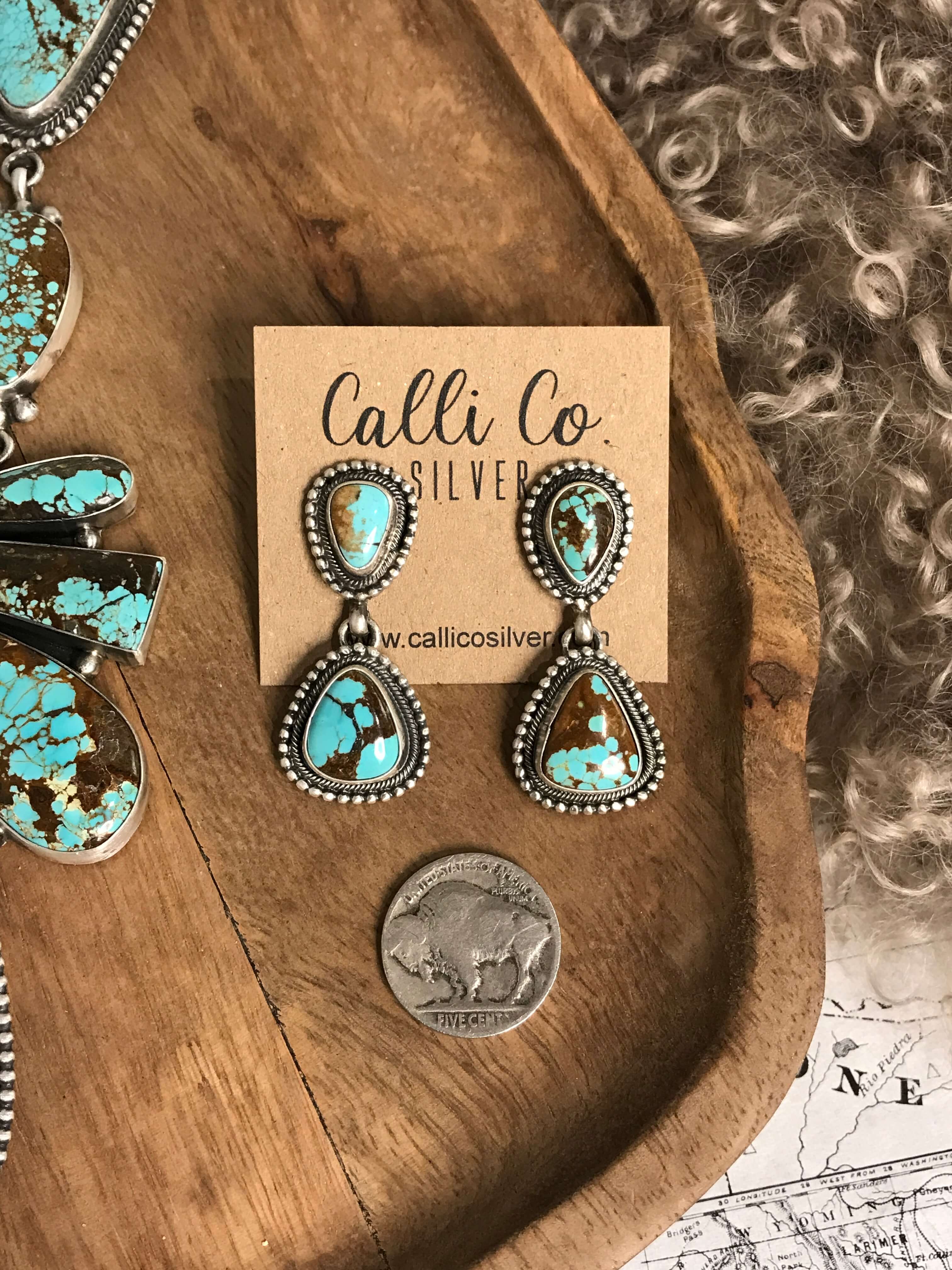 The Alabaster Turquoise Statement Necklace Set - Image 5