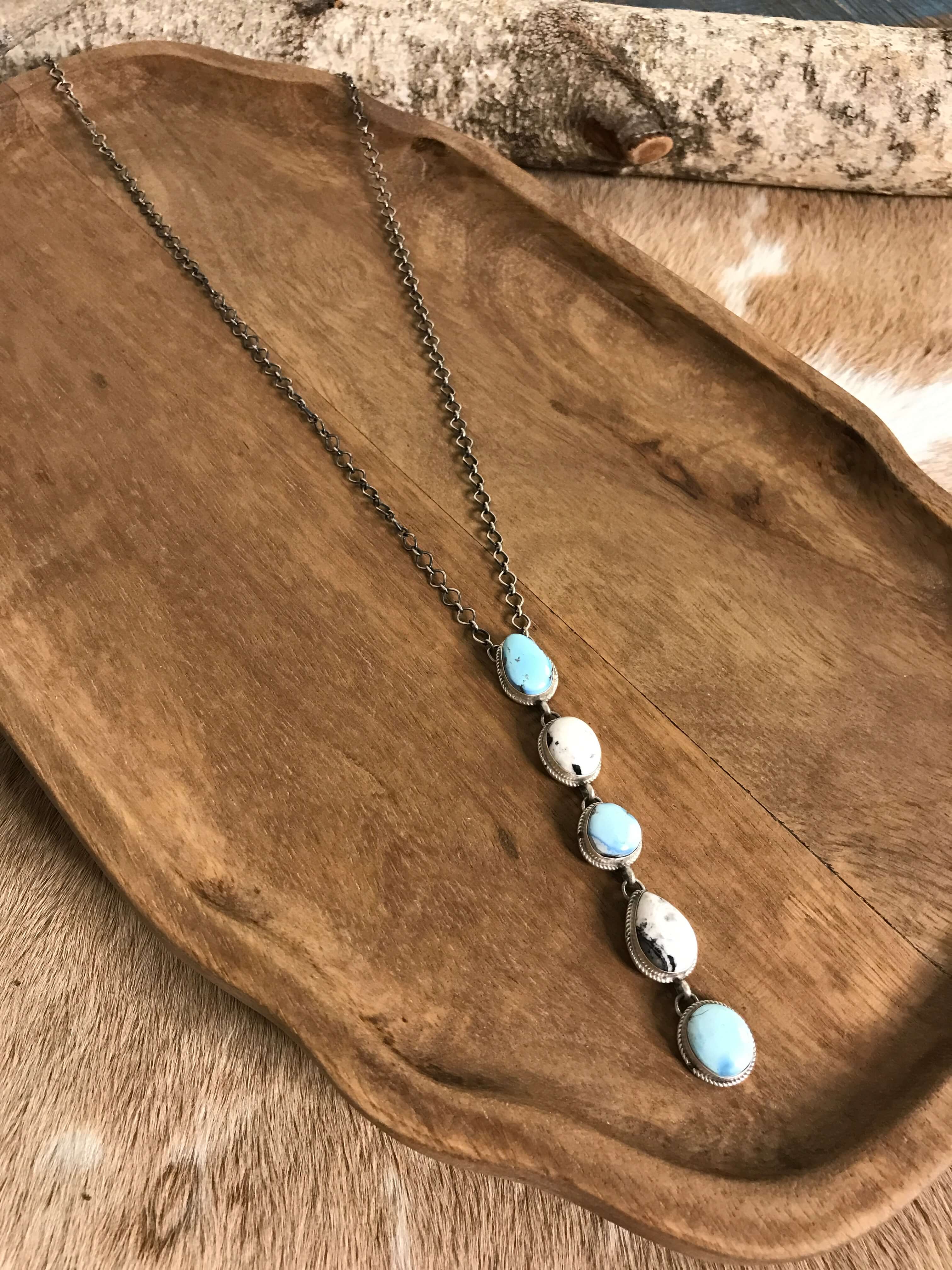 The Arroyo 5 Stone Lariat Necklace, 1 - Image 4