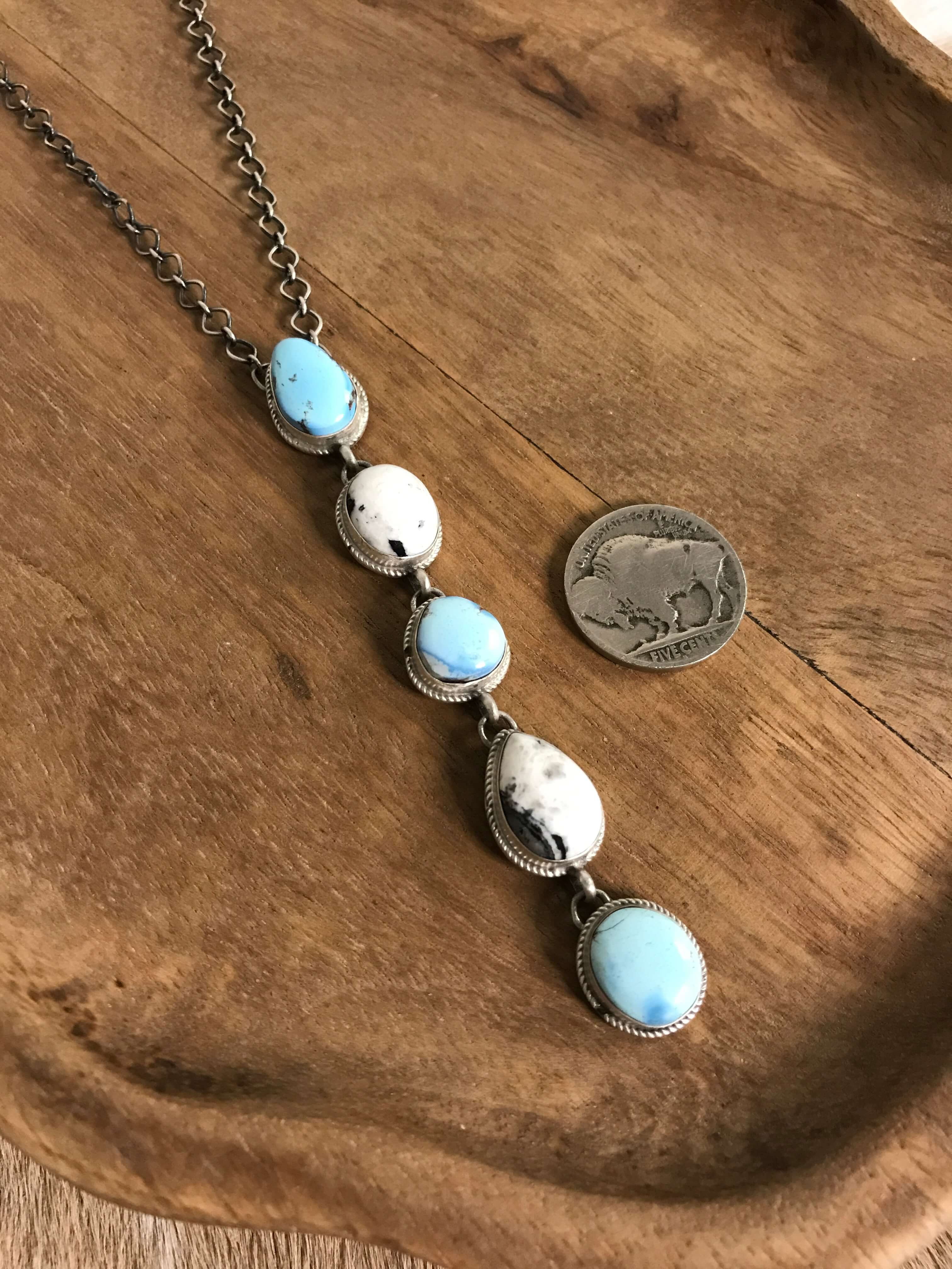 The Arroyo 5 Stone Lariat Necklace, 1 - Image 5