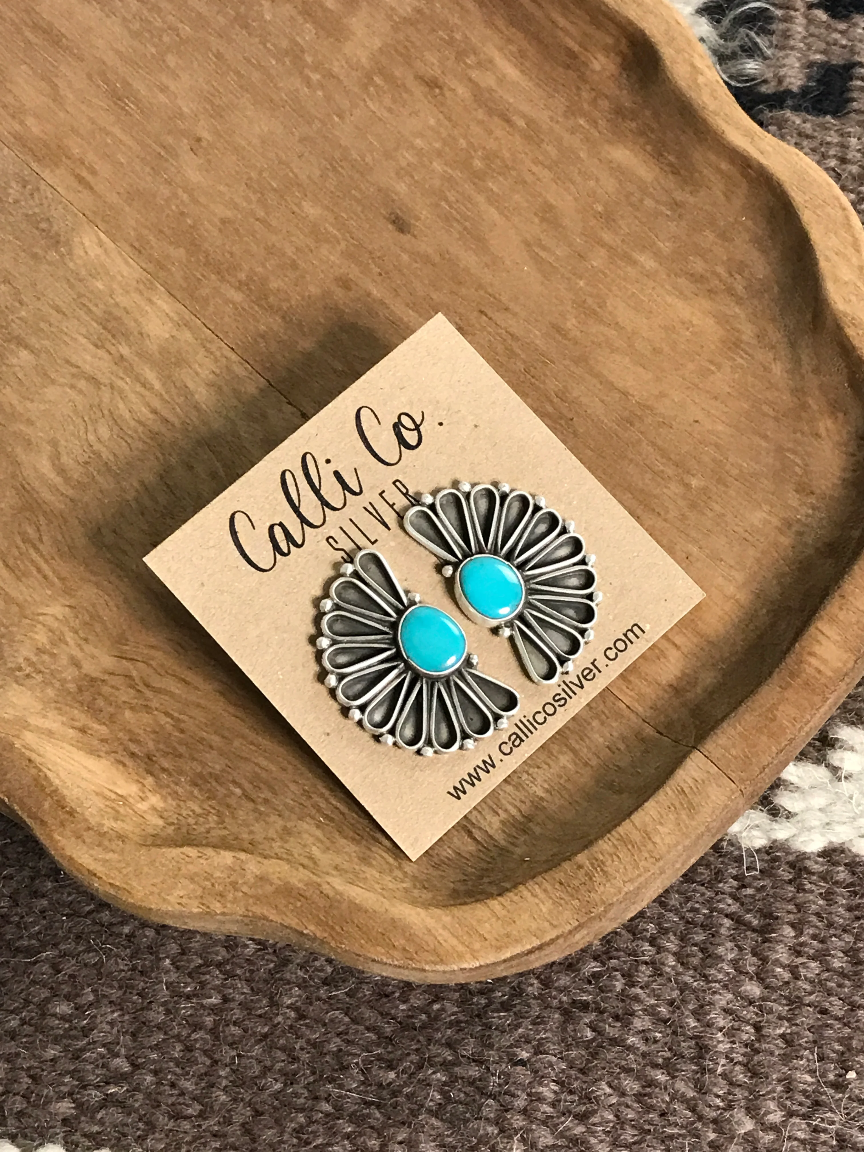 The Aurora Turquoise Earrings, 1 - Image 3