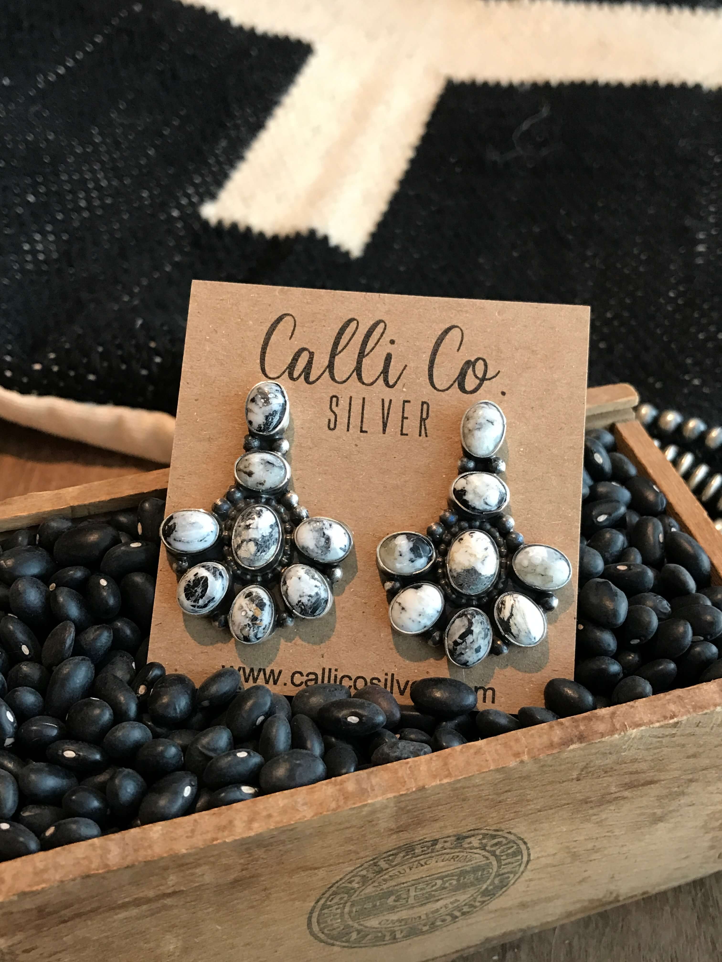 The Ballinger White Buffalo Earrings