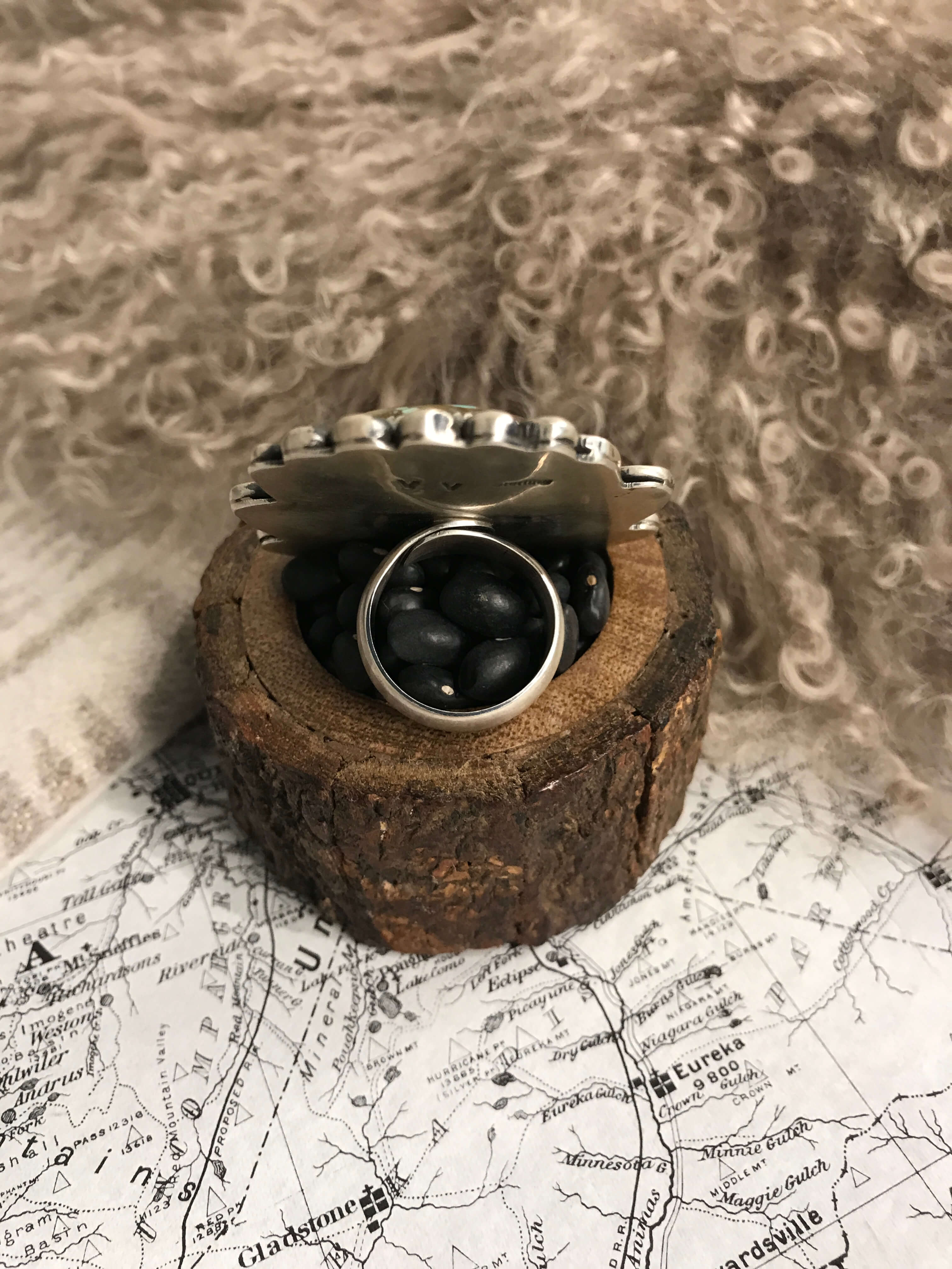 The Barrows Adjustable Turquoise Ring - Image 4