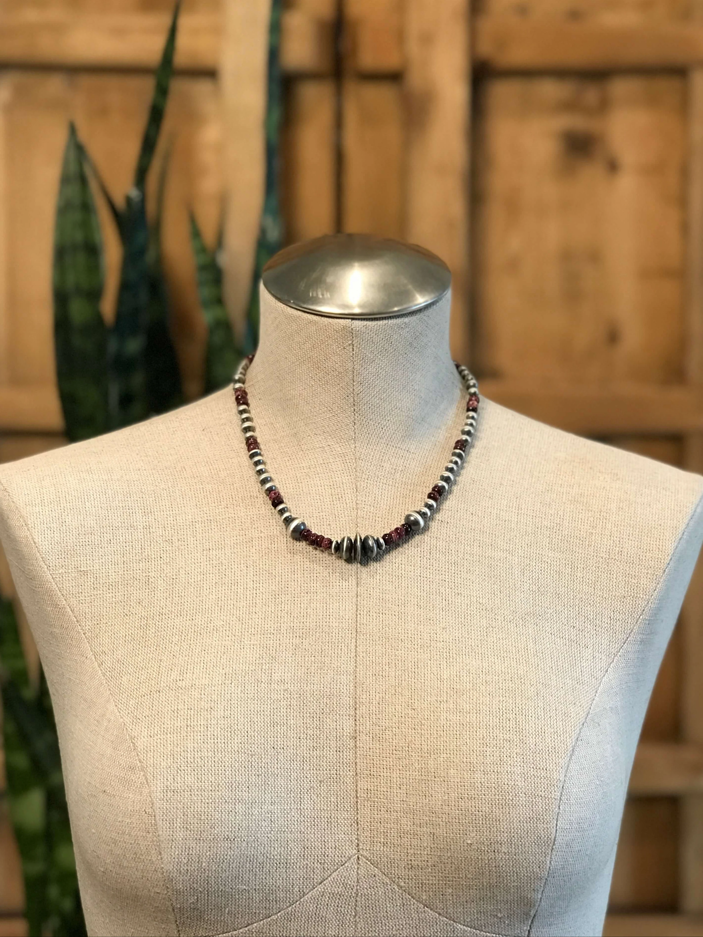 The Bastian Necklace in Purple Spiny - Image 2