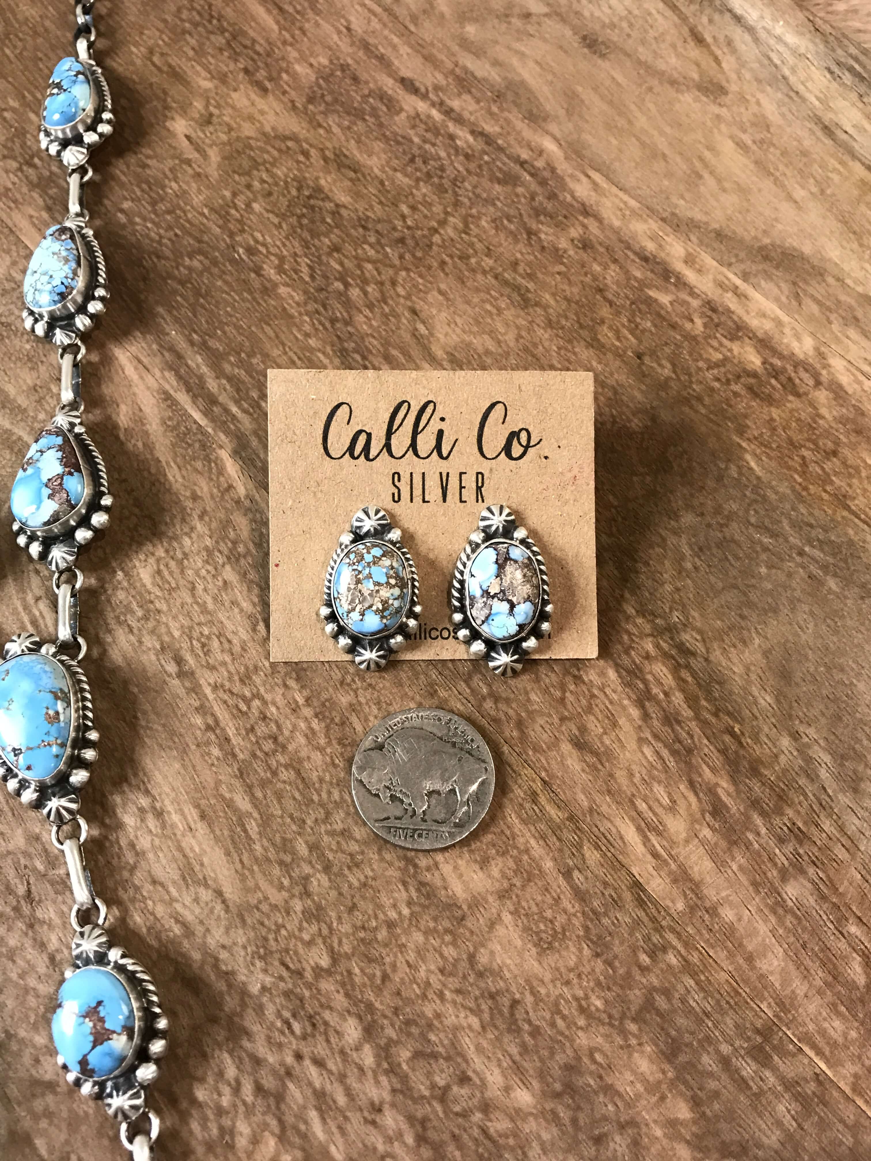 The Beaumont Turquoise Lariat Necklace Set - Image 5