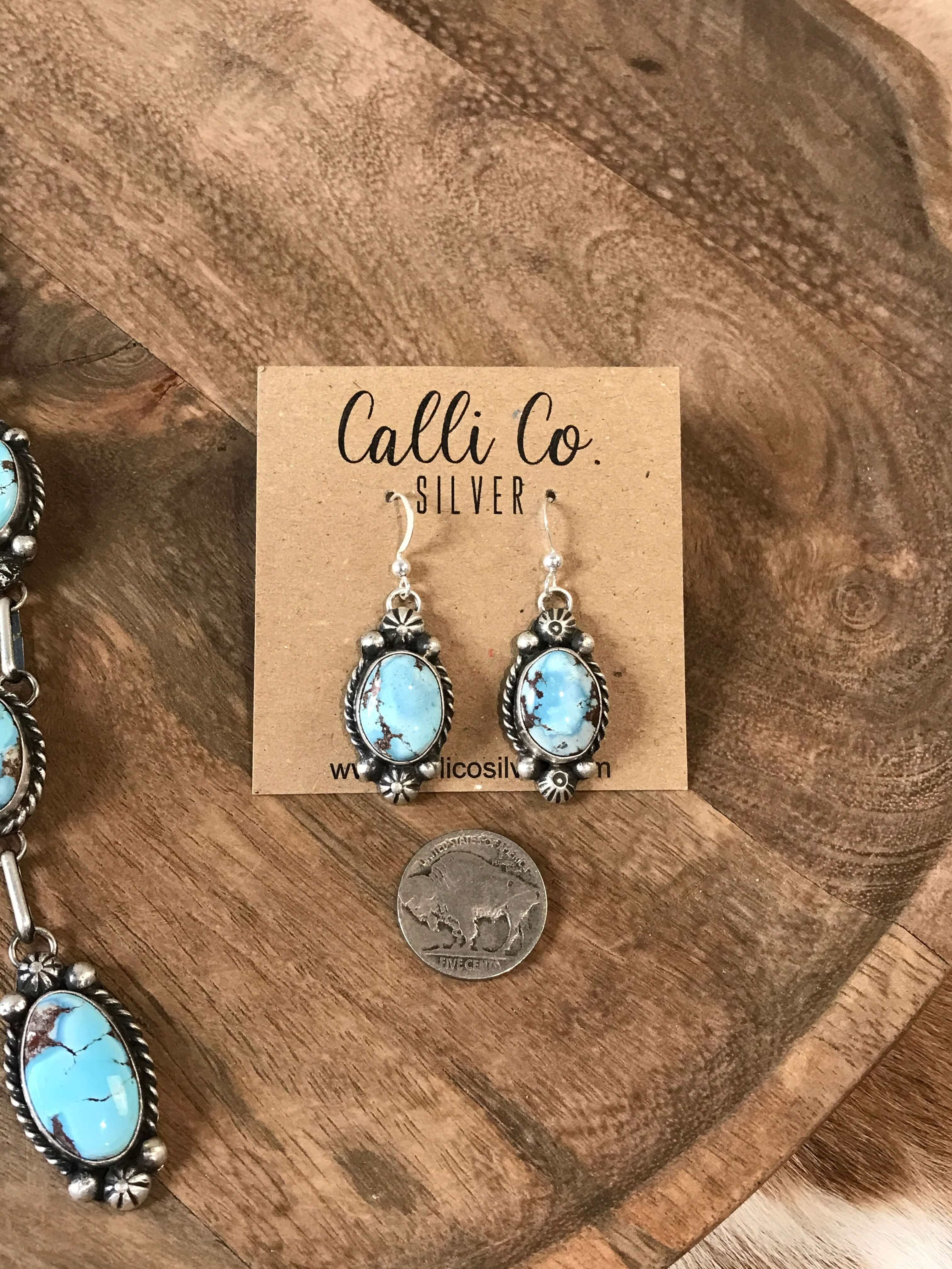 The Bex Turquoise Lariat Necklace Set - Image 5