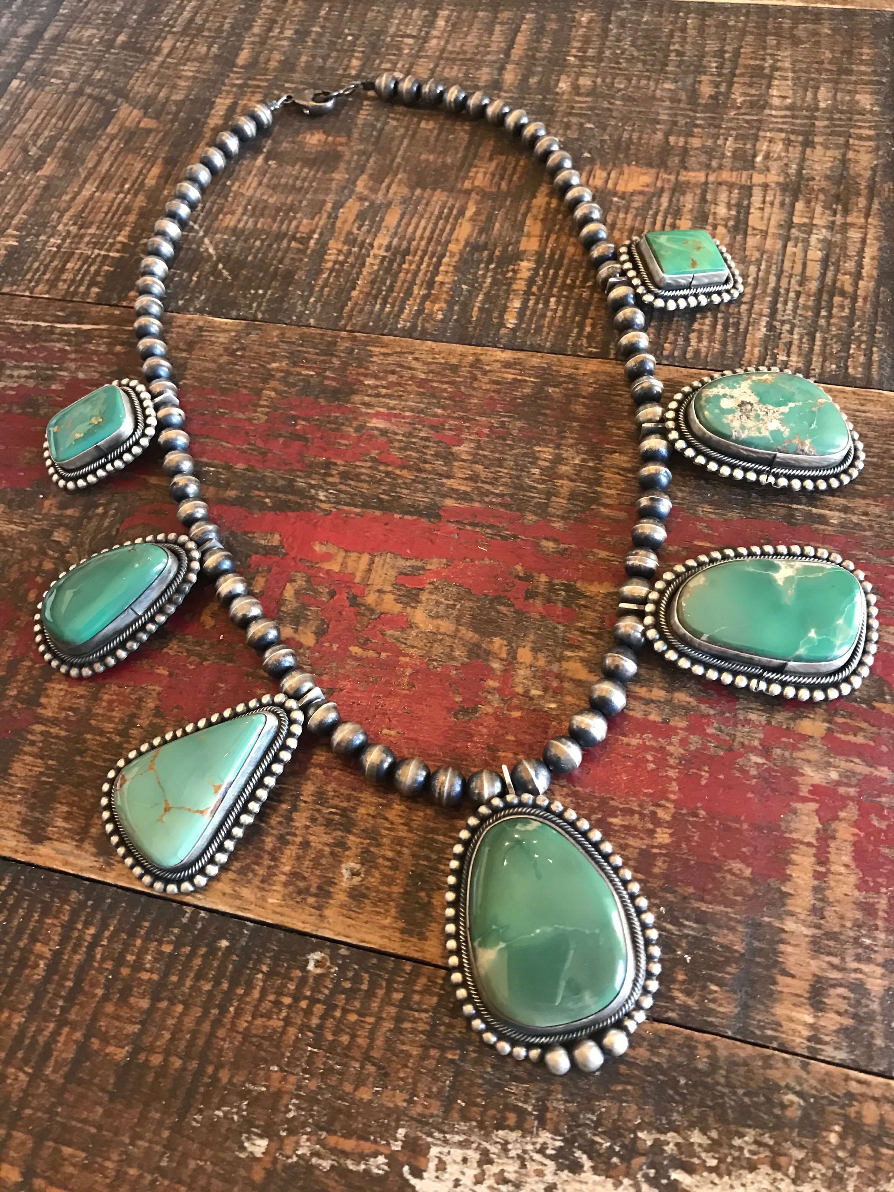 The Belgrade Turquoise Statement Necklace - Image 6