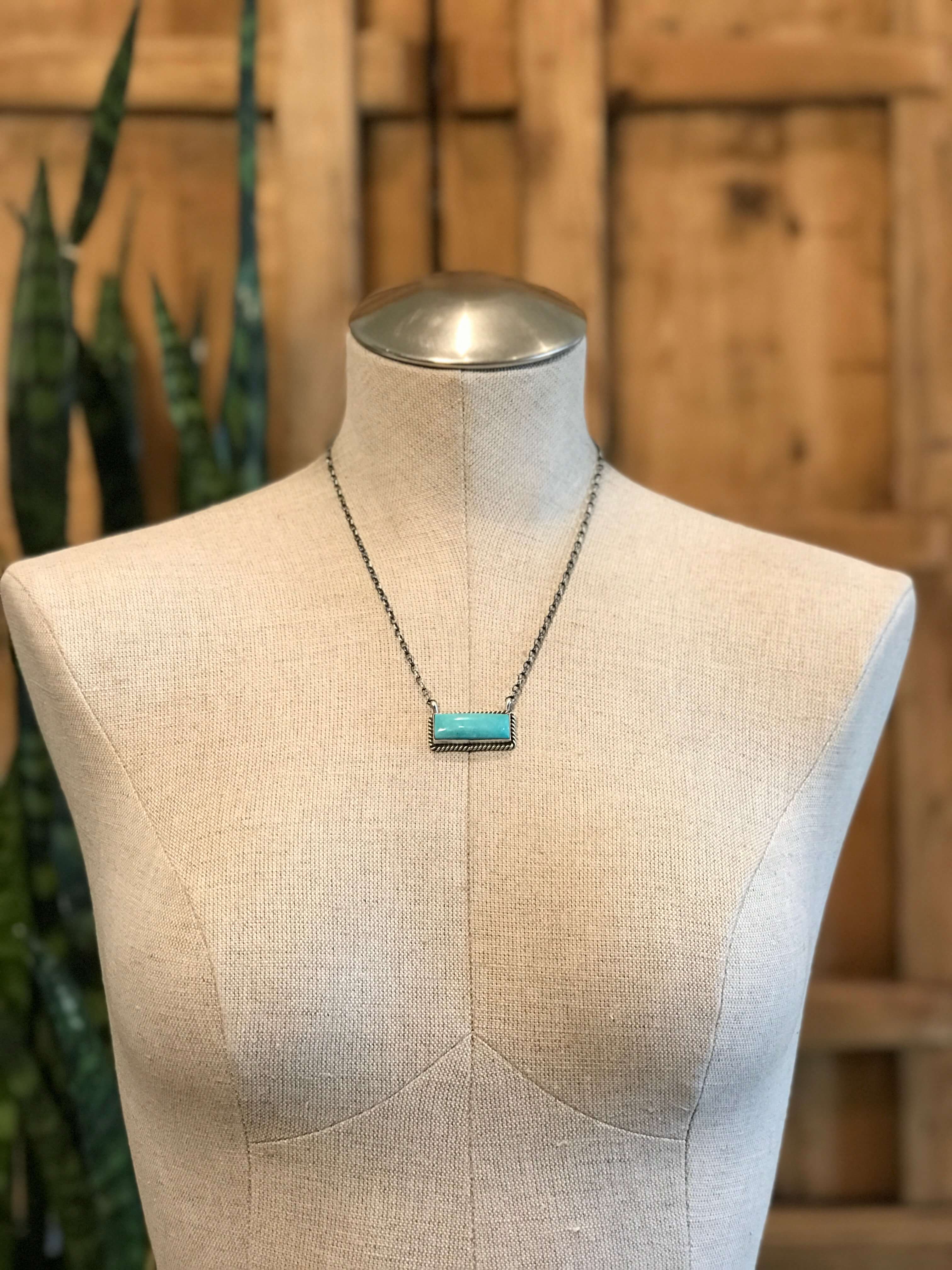 The Big Chief Turquoise Bar Necklaces - Image 2