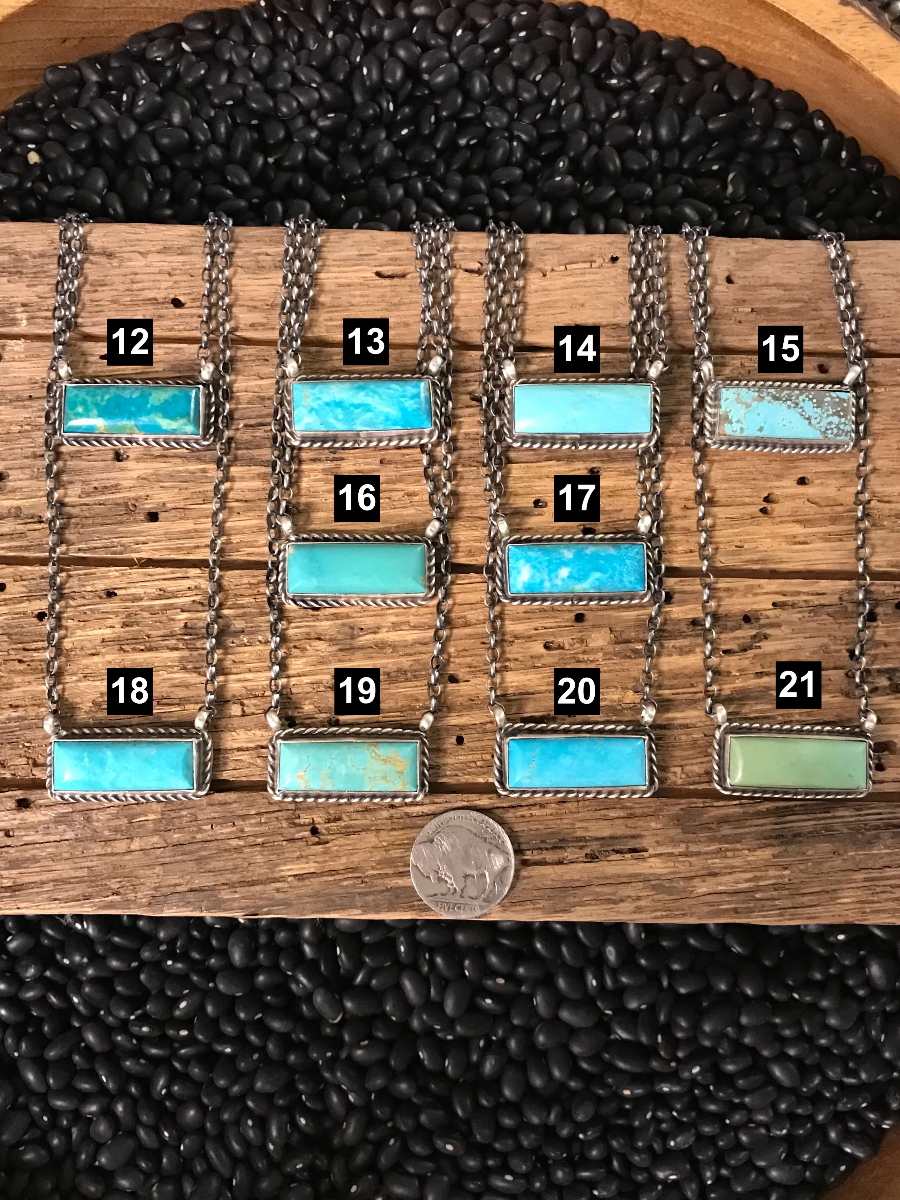 The Big Chief Turquoise Bar Necklaces - Image 4