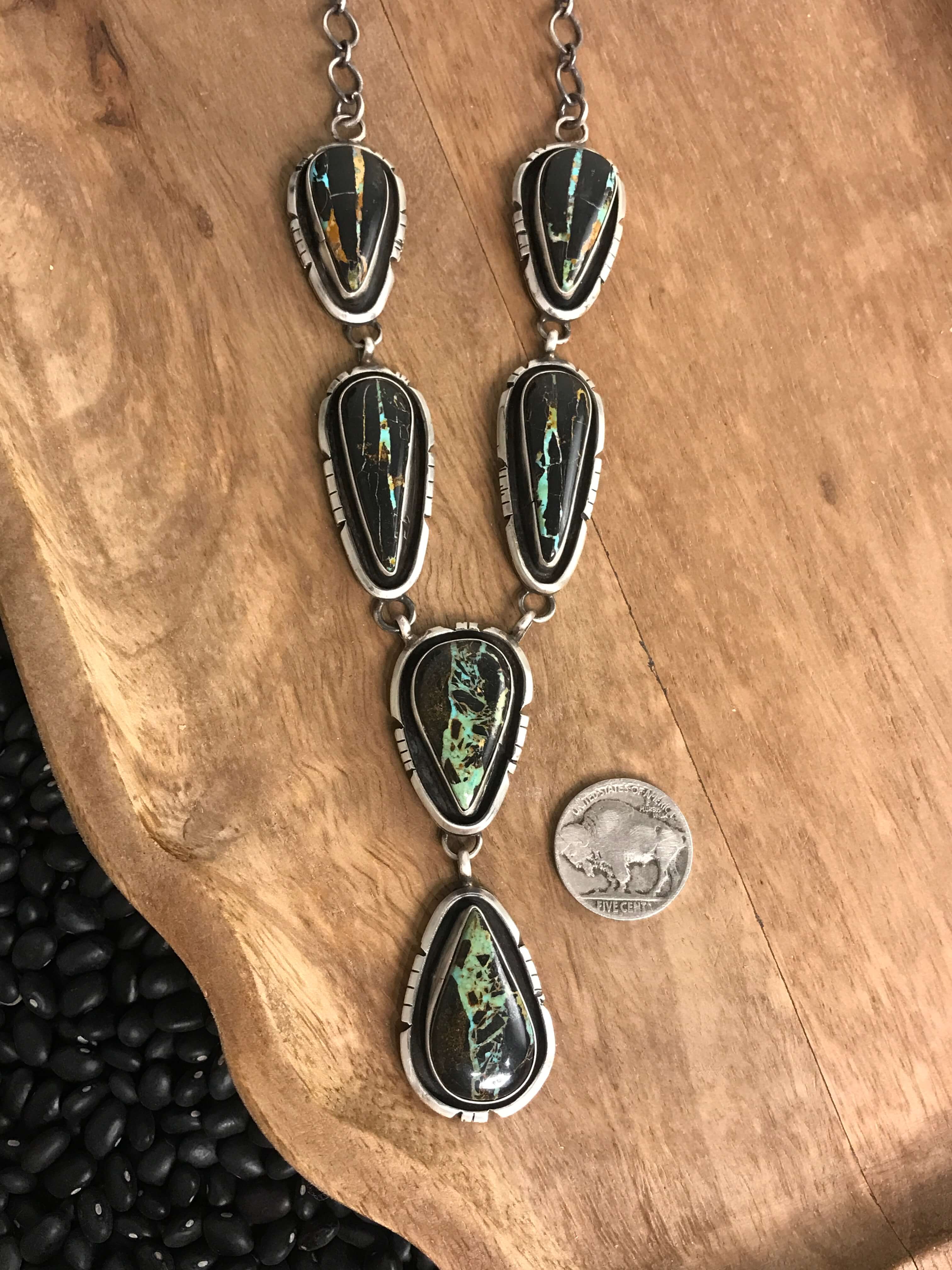 The Black Jack Lariat Necklace Set, 1 - Image 5