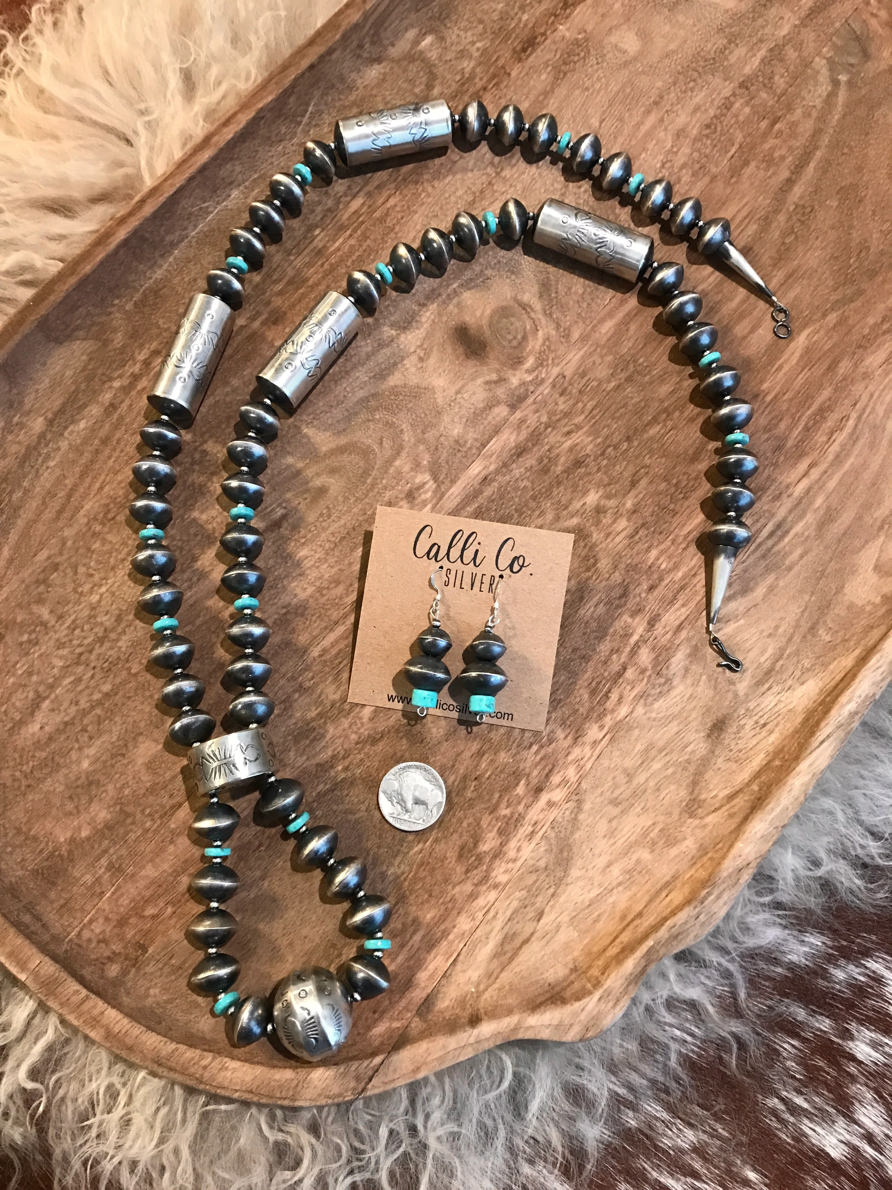 The Blainey Turquoise Jacla Necklace Set - Image 3