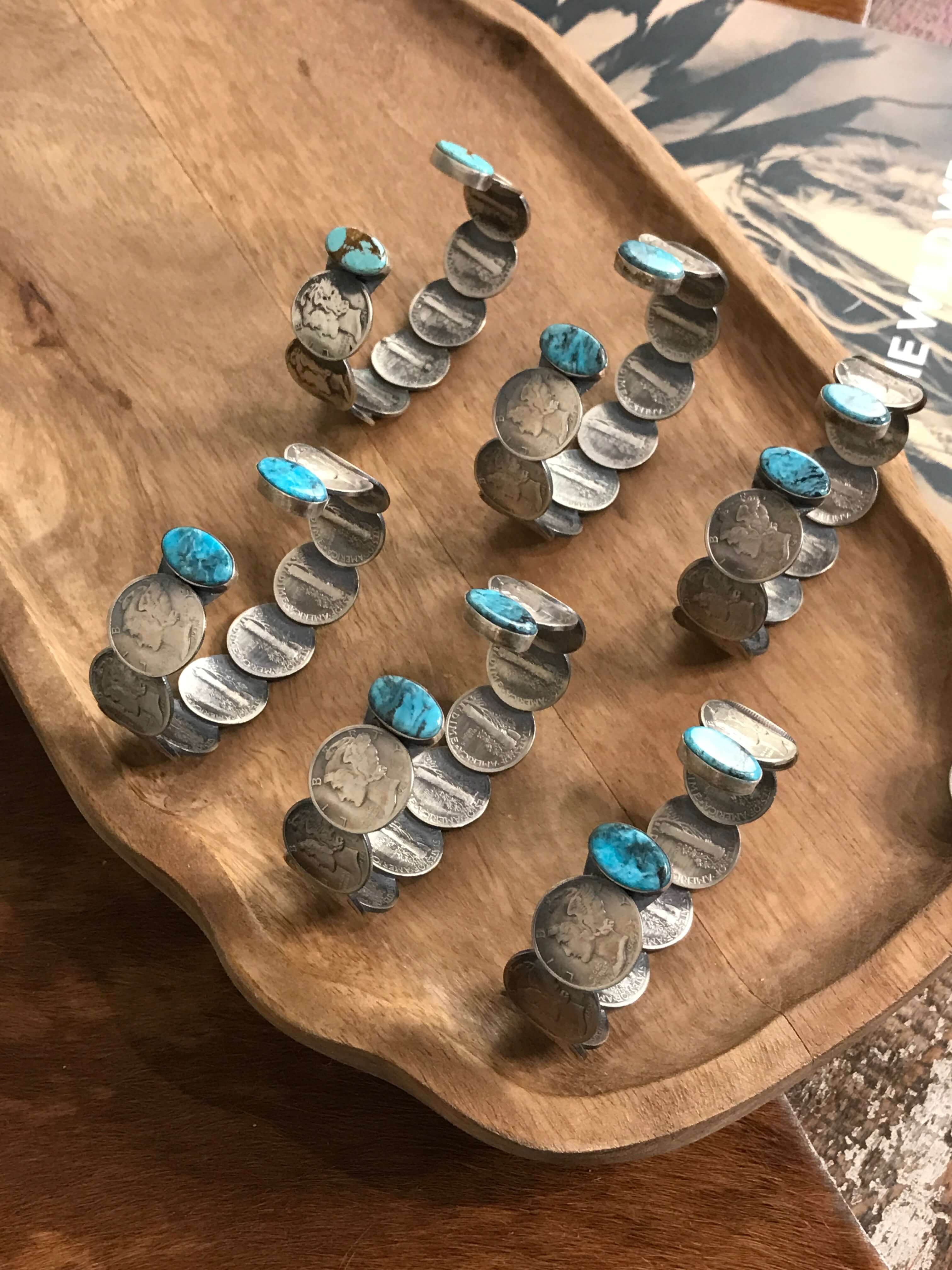 The Blue Wisteria Coin Cuffs - Image 5