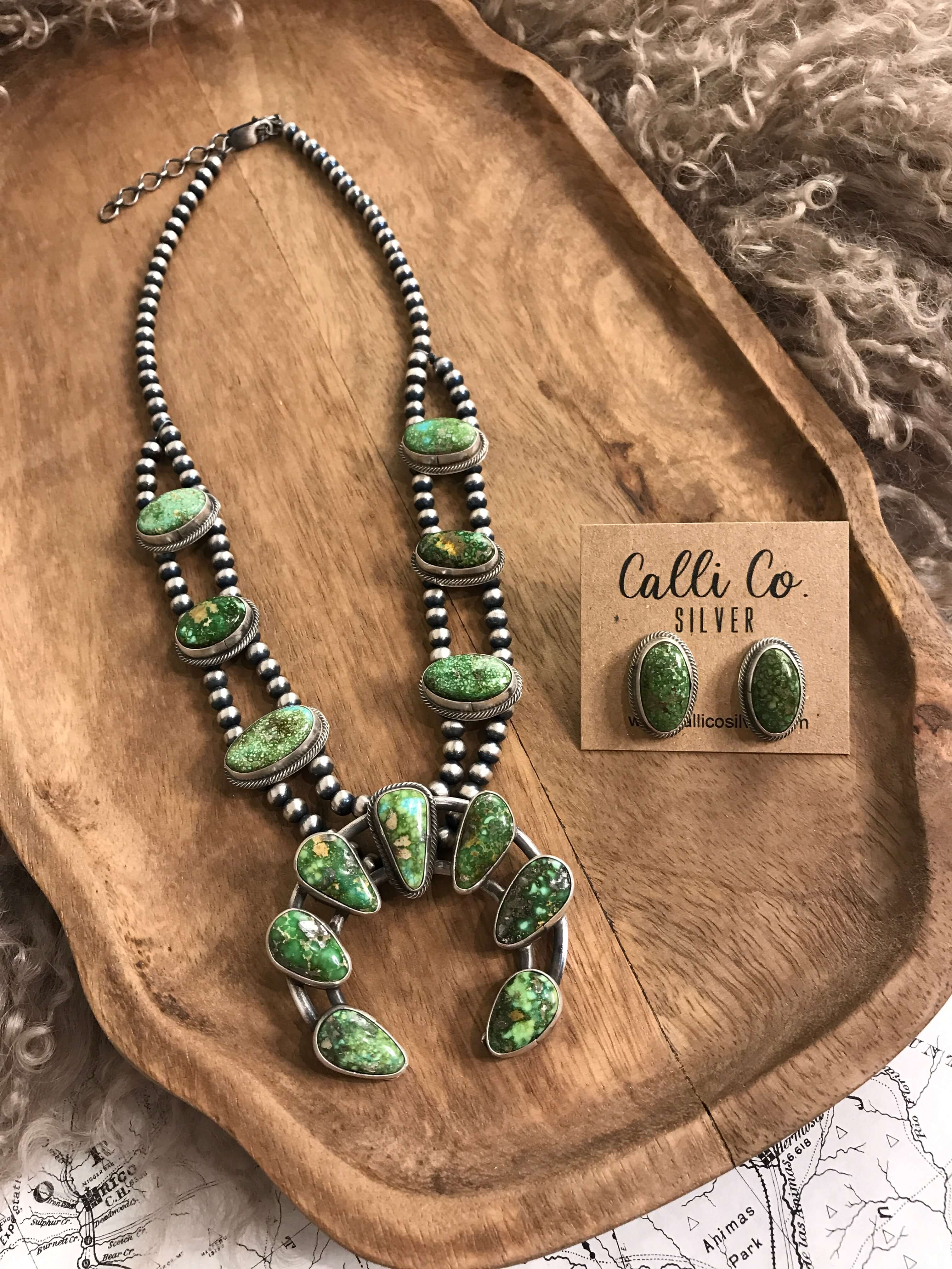 The Boca Grande Squash Blossom Necklace Set