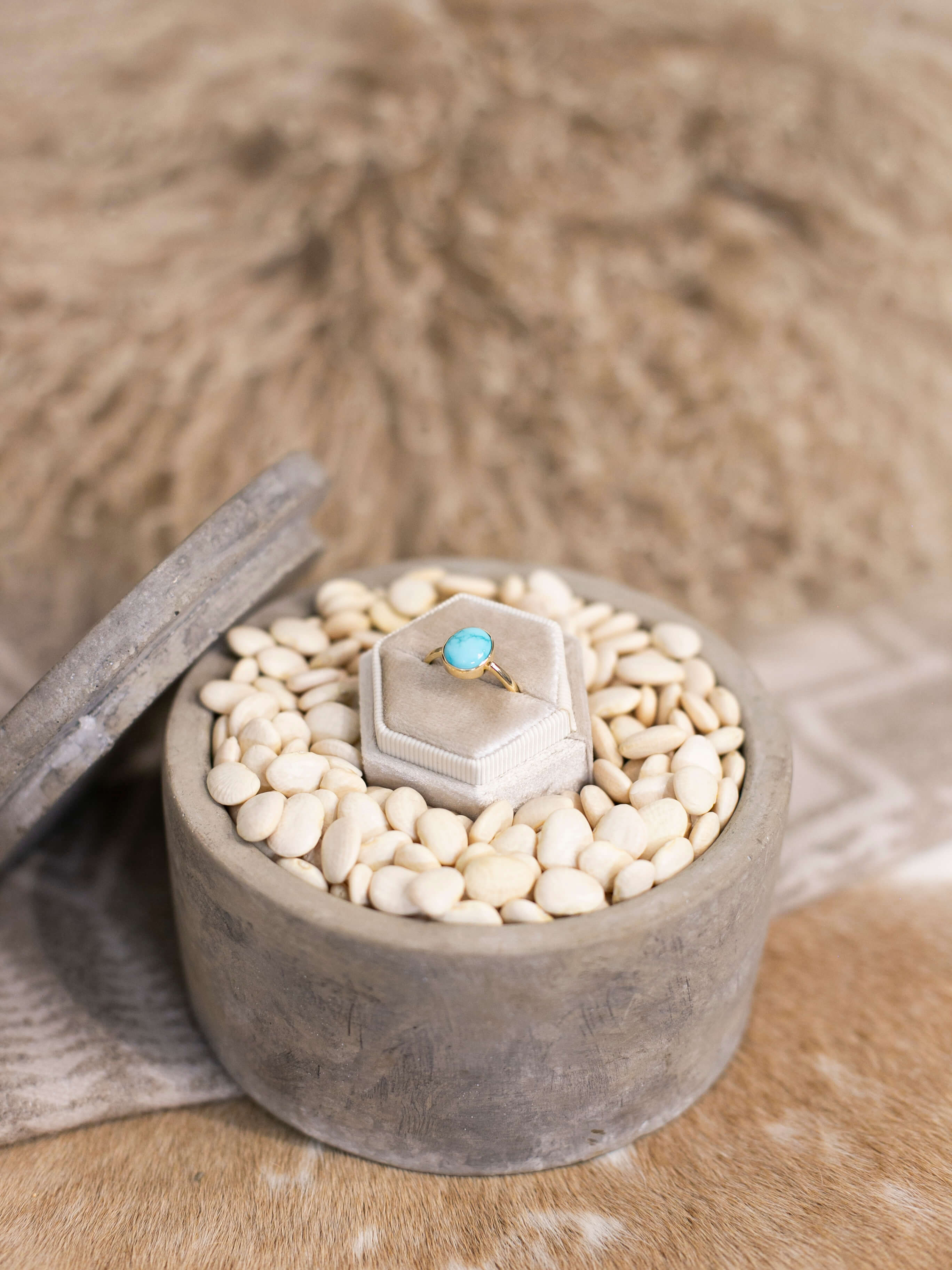 The Bordeaux 14k and Turquoise Ring 10, Sz 8 - Image 5