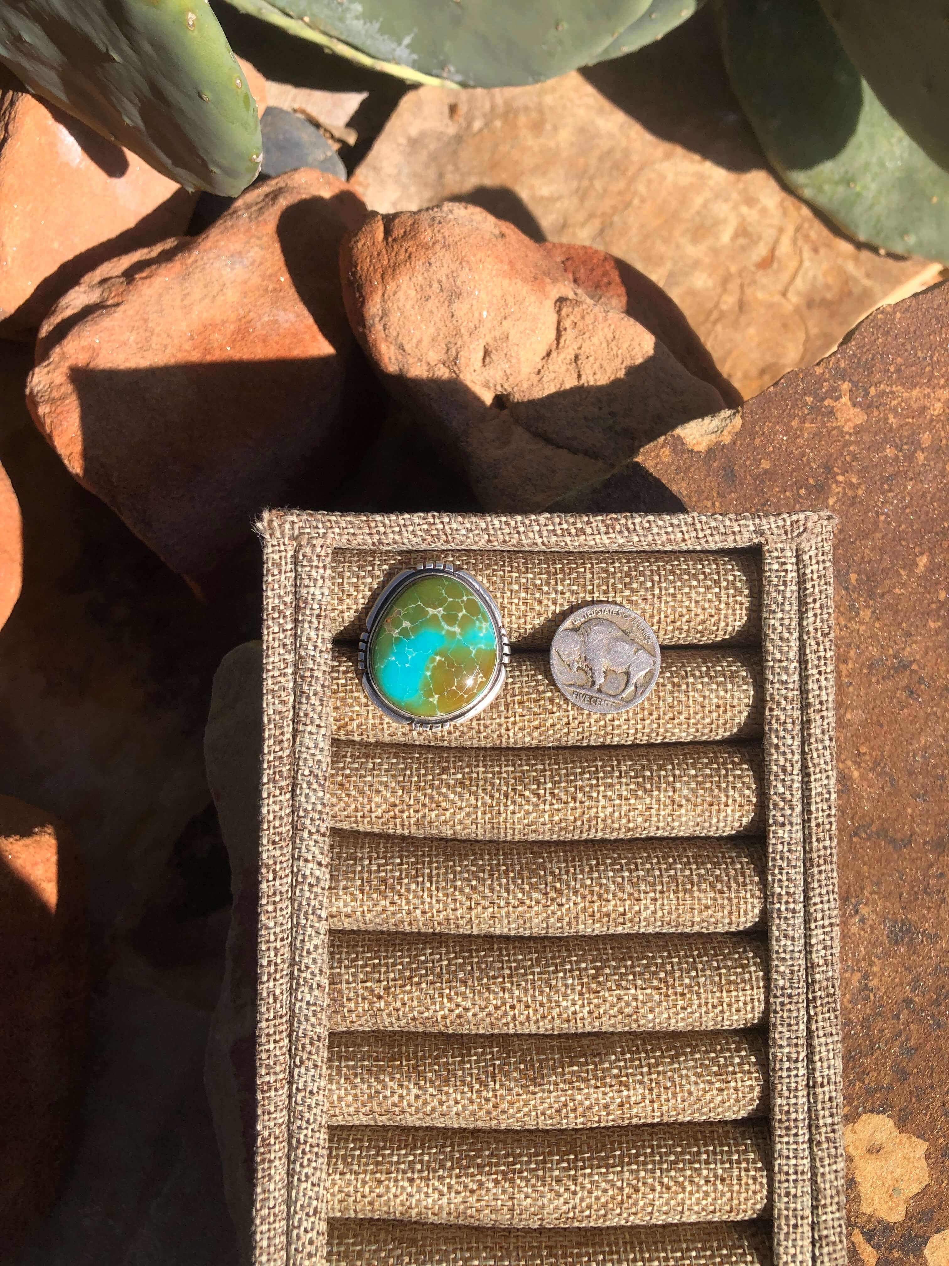The Boyd Adjustable Turquoise Ring - Image 4