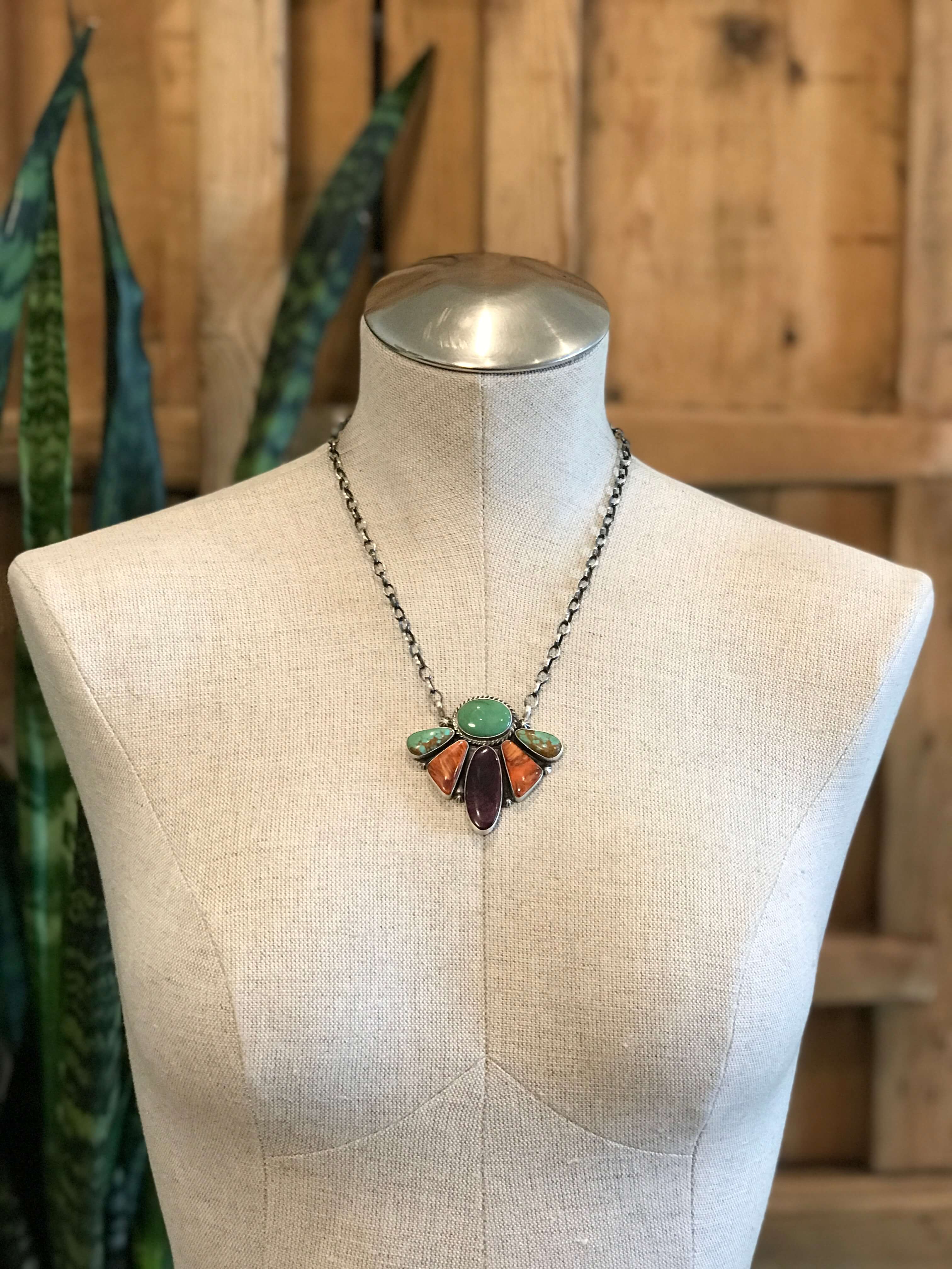 The Breton Turquoise and Spiny Necklace - Image 3