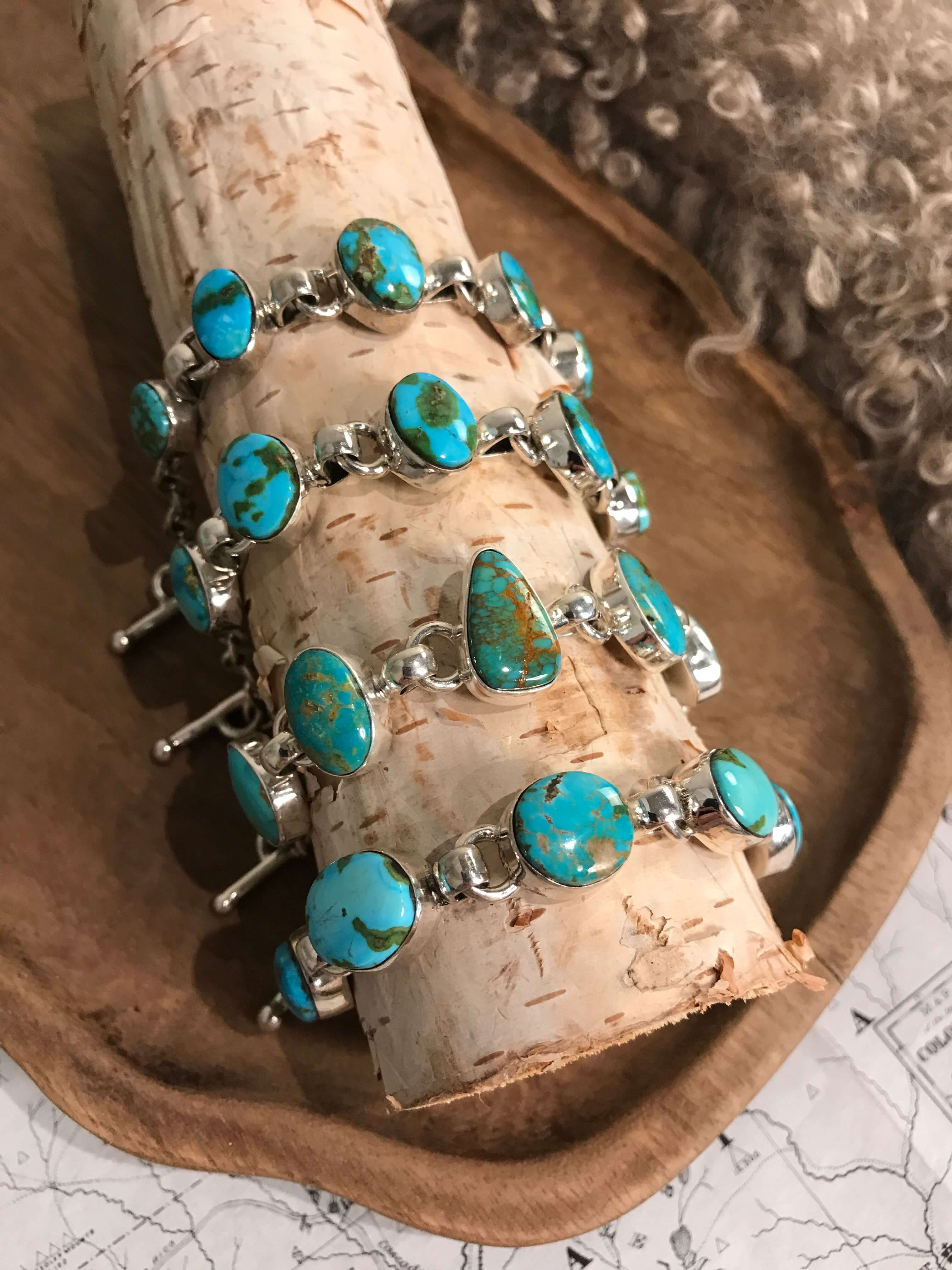 The Brookside 5 Stone Link Bracelets