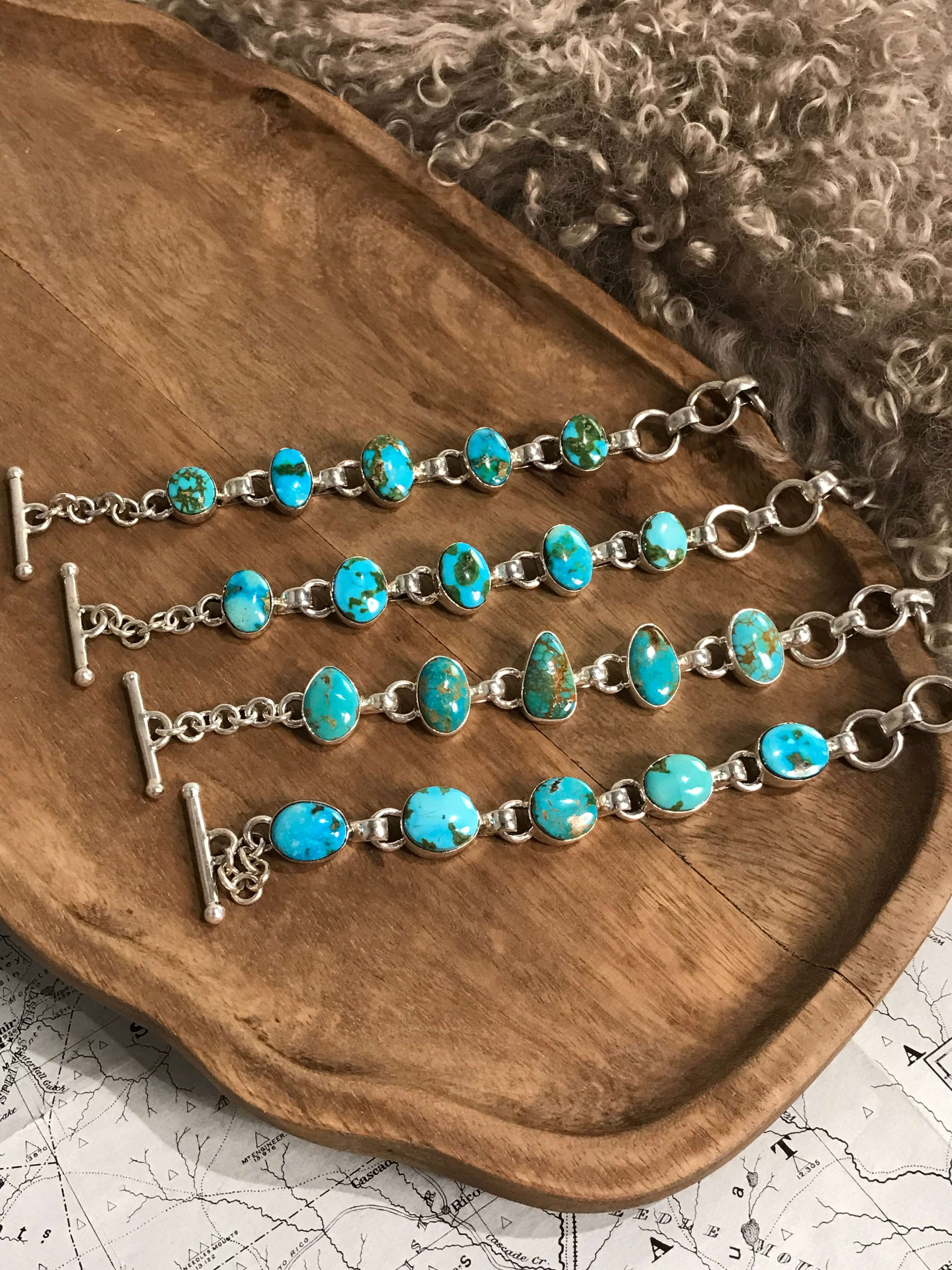 The Brookside 5 Stone Link Bracelets - Image 3