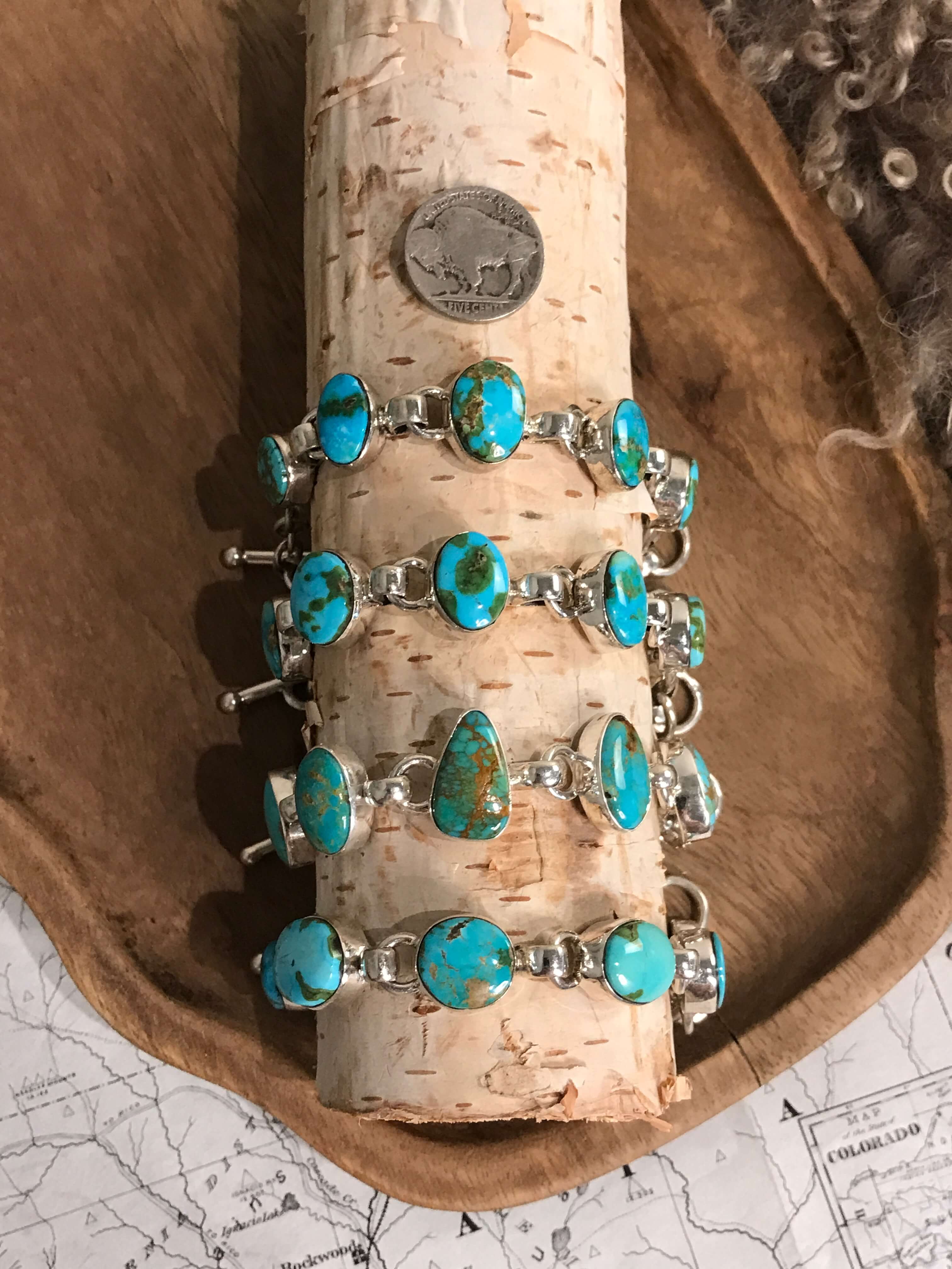 The Brookside 5 Stone Link Bracelets - Image 4