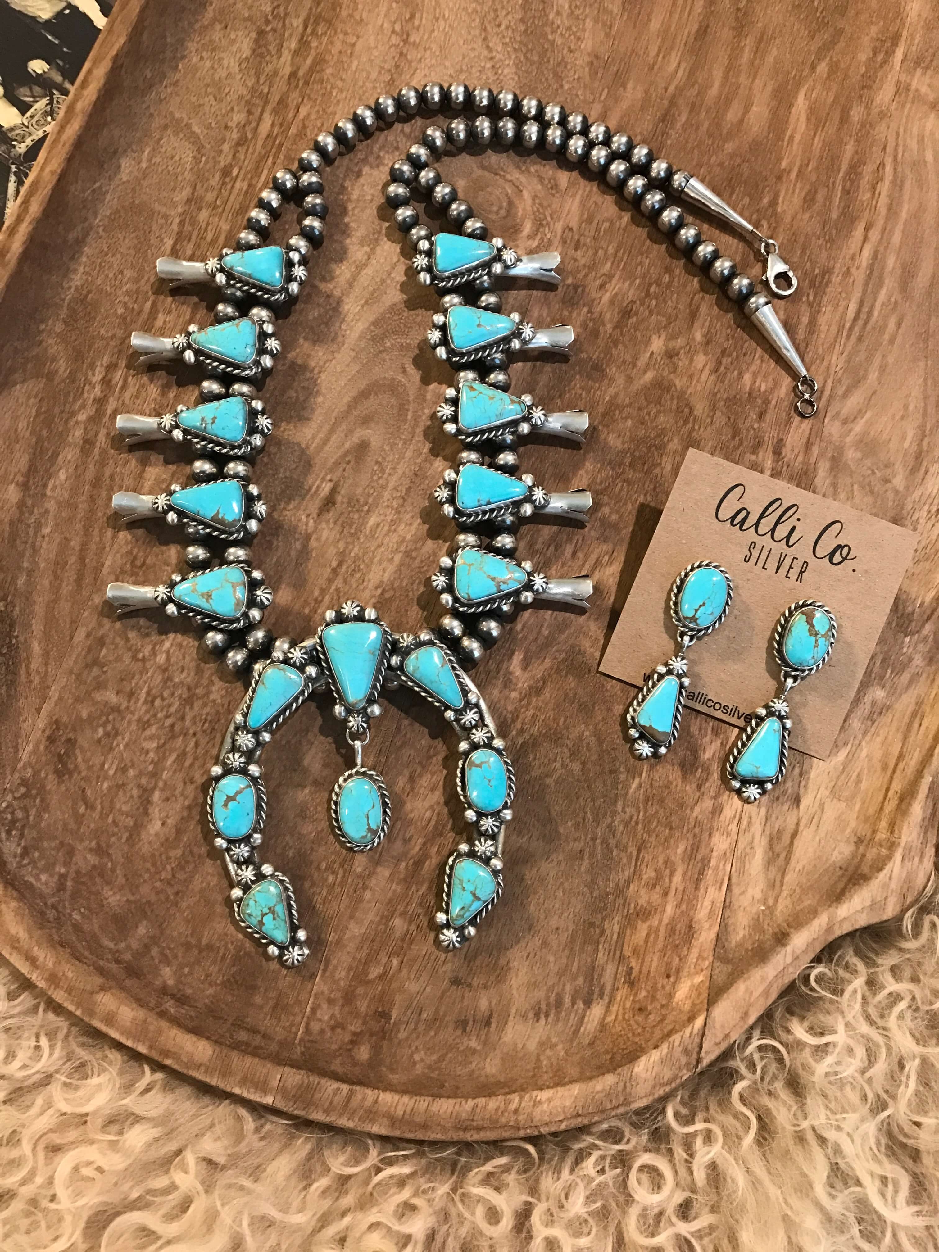The Caledo Squash Blossom Necklace Set - Image 3