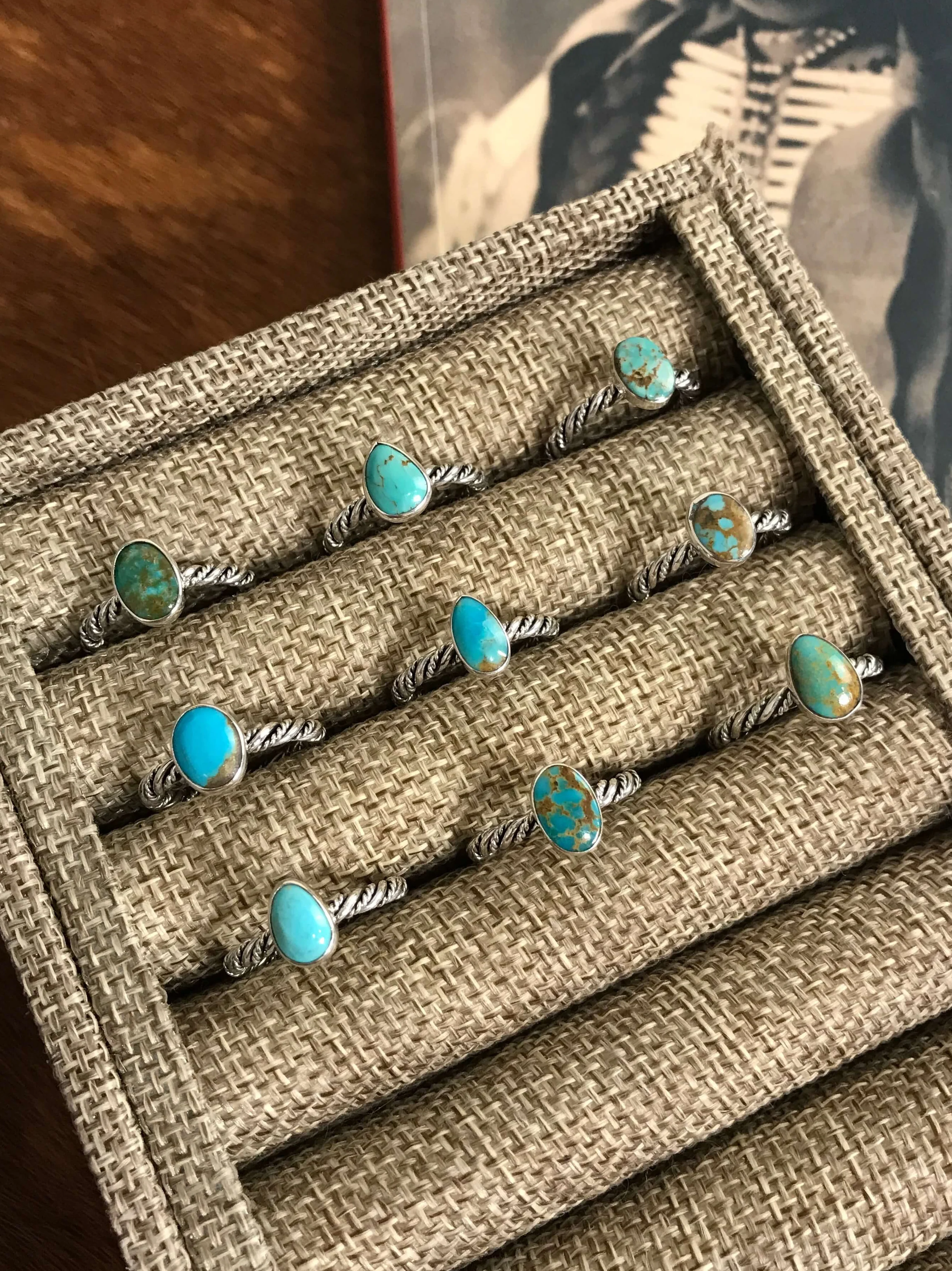 The Chesapeake Rings in Turquoise