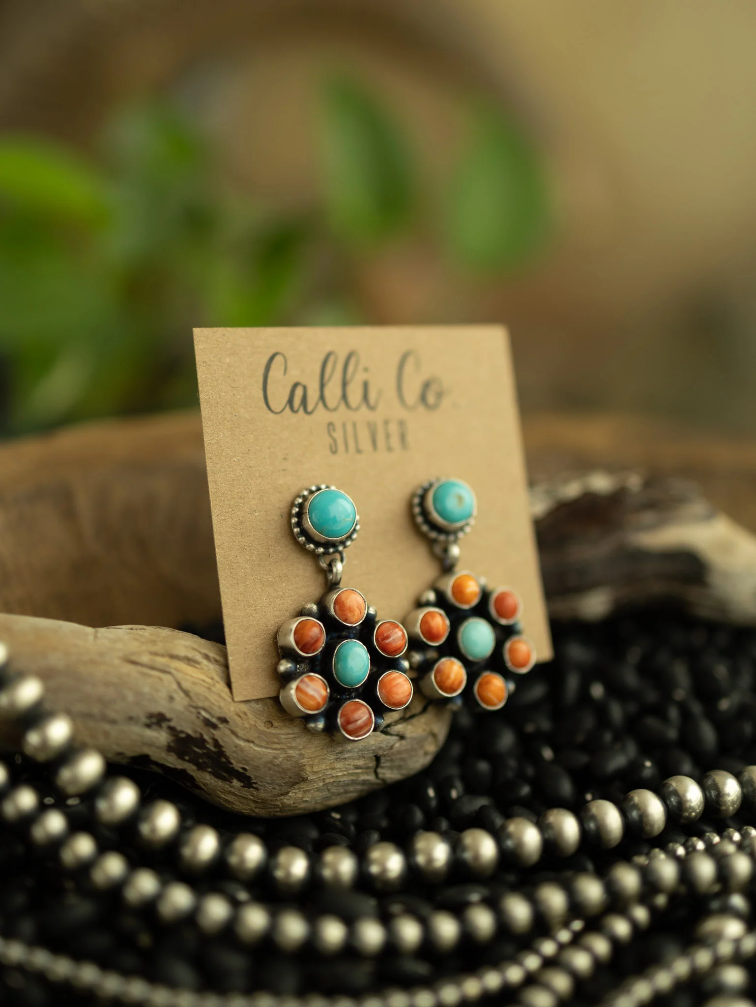 The Claudia Turquoise and Spiny Earrings - Image 5