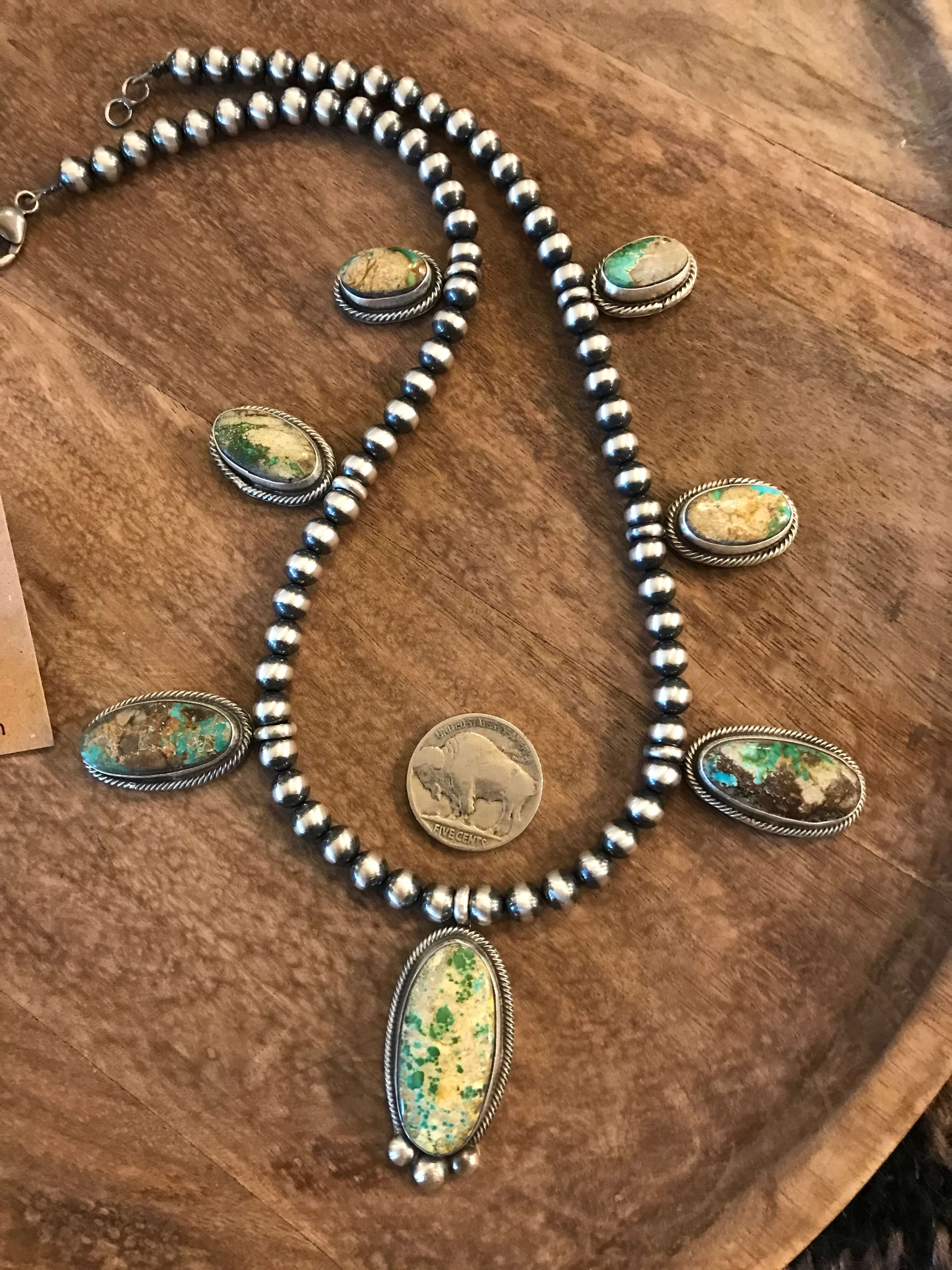 The Colca Turquoise Statement Necklace - Image 3