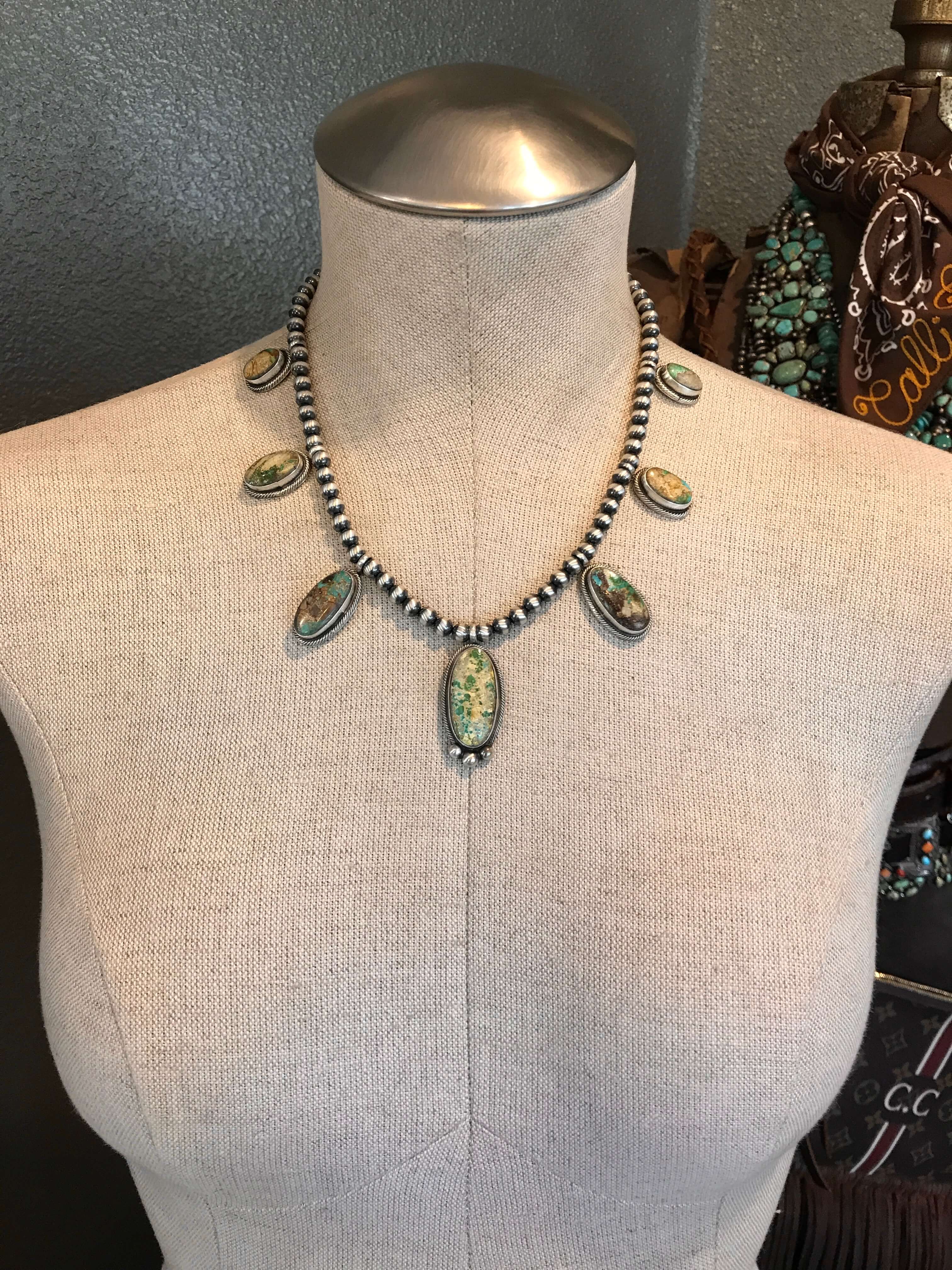 The Colca Turquoise Statement Necklace - Image 5