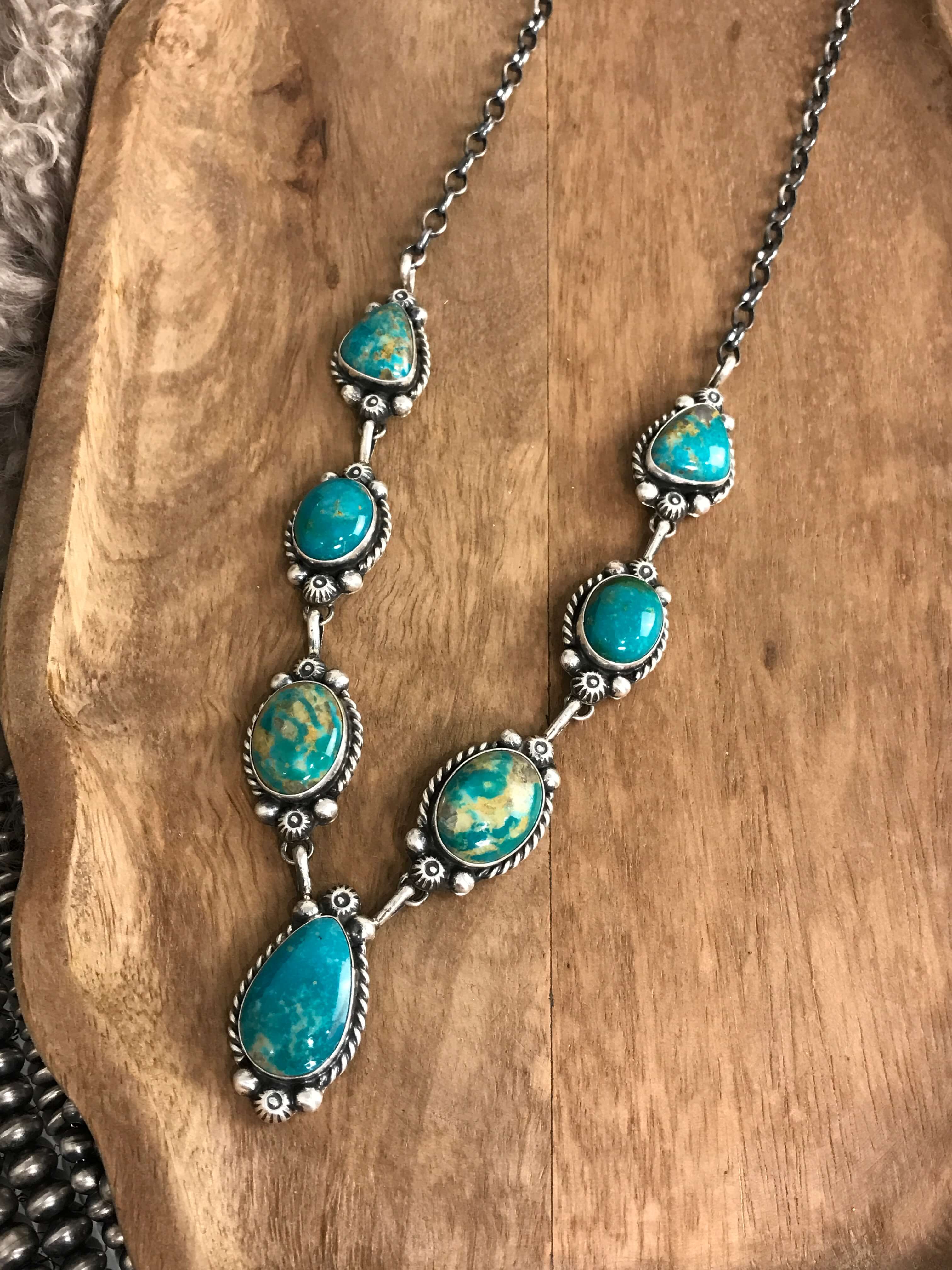 The Cove Turquoise Statement Necklace Set - Image 6