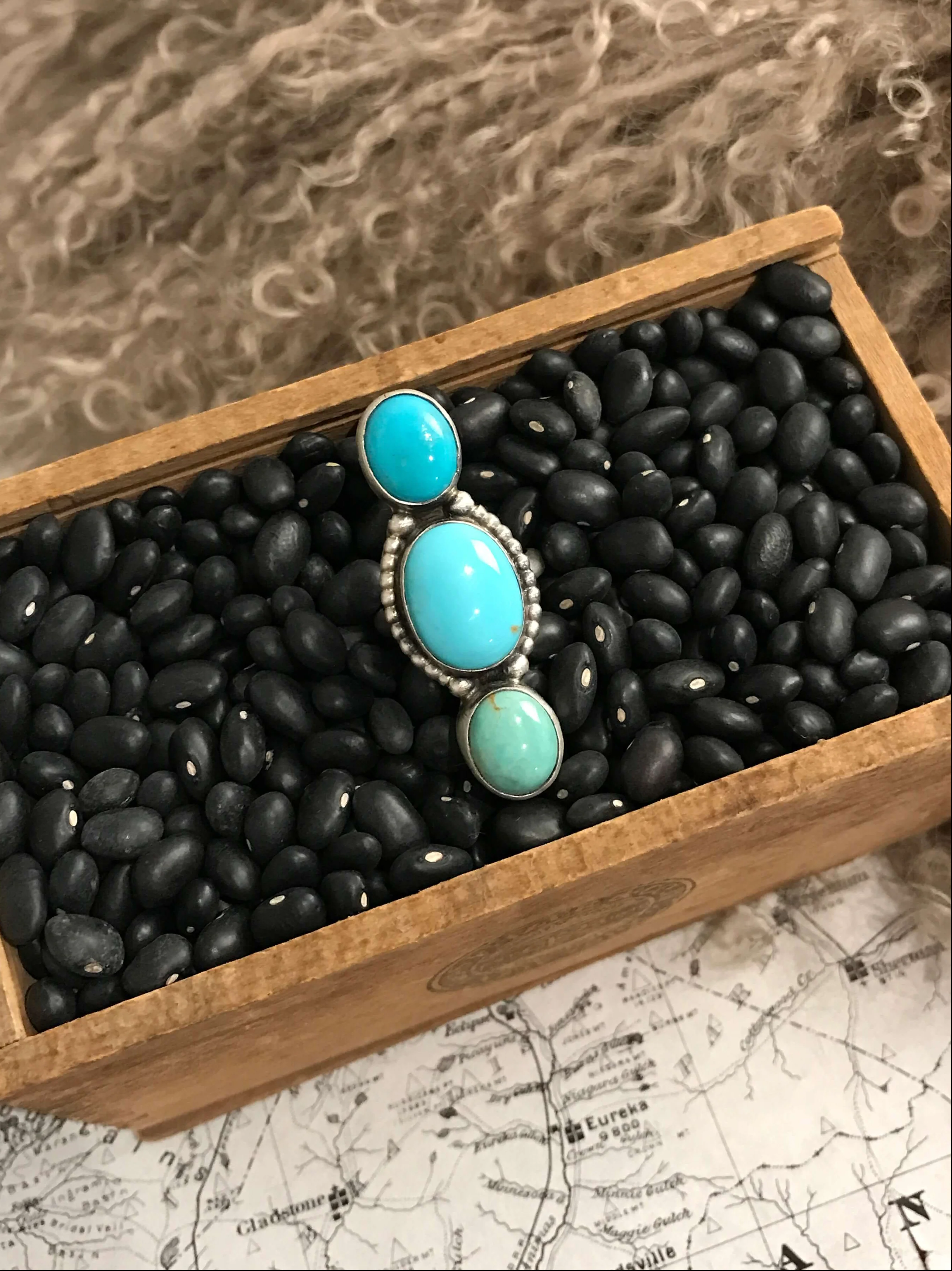 The Prime Adjustable Turquoise Ring, 3