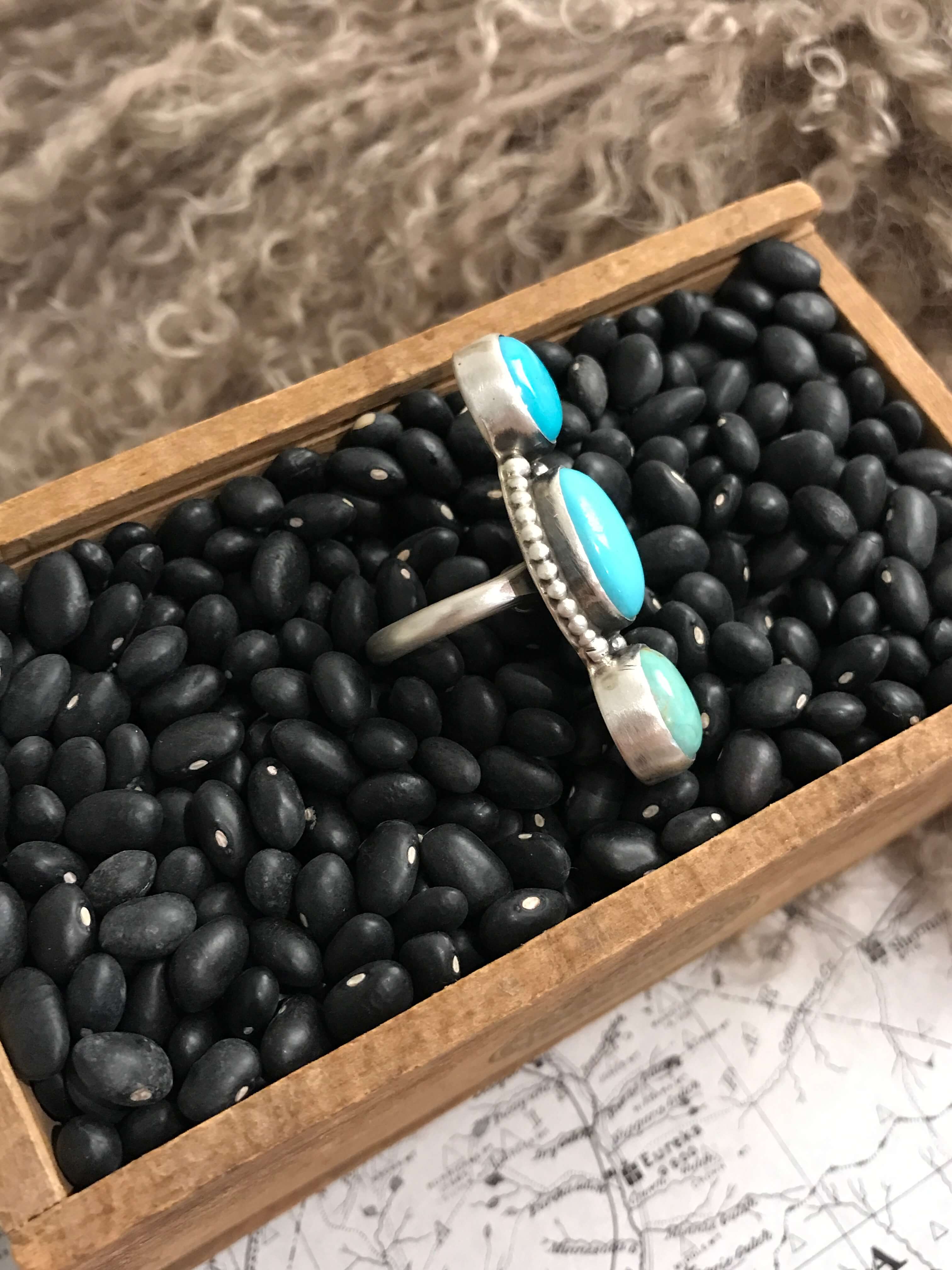 The Prime Adjustable Turquoise Ring, 3 - Image 2