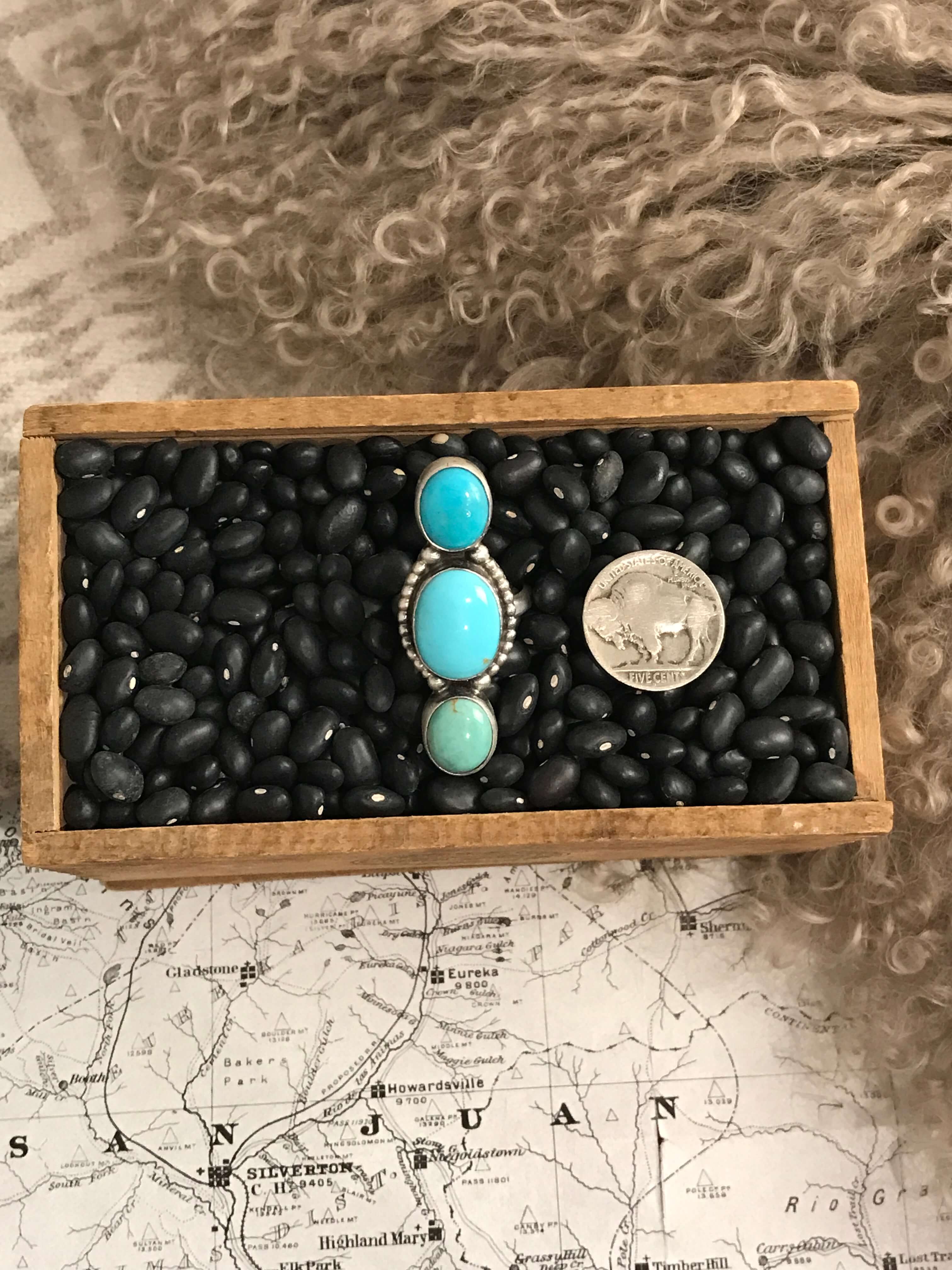 The Prime Adjustable Turquoise Ring, 3 - Image 3