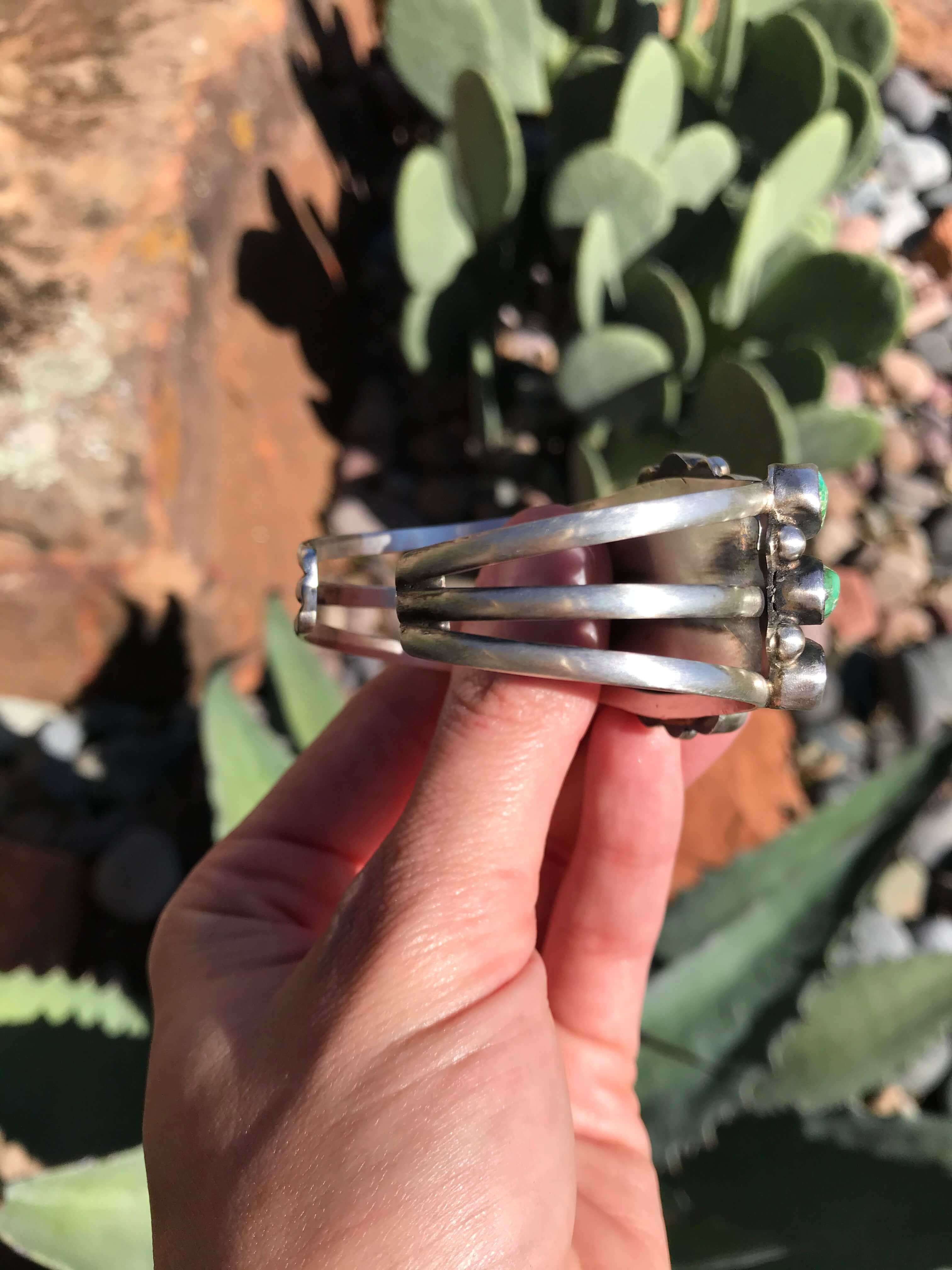 The Crowley Turquoise Cluster Cuff - Image 4