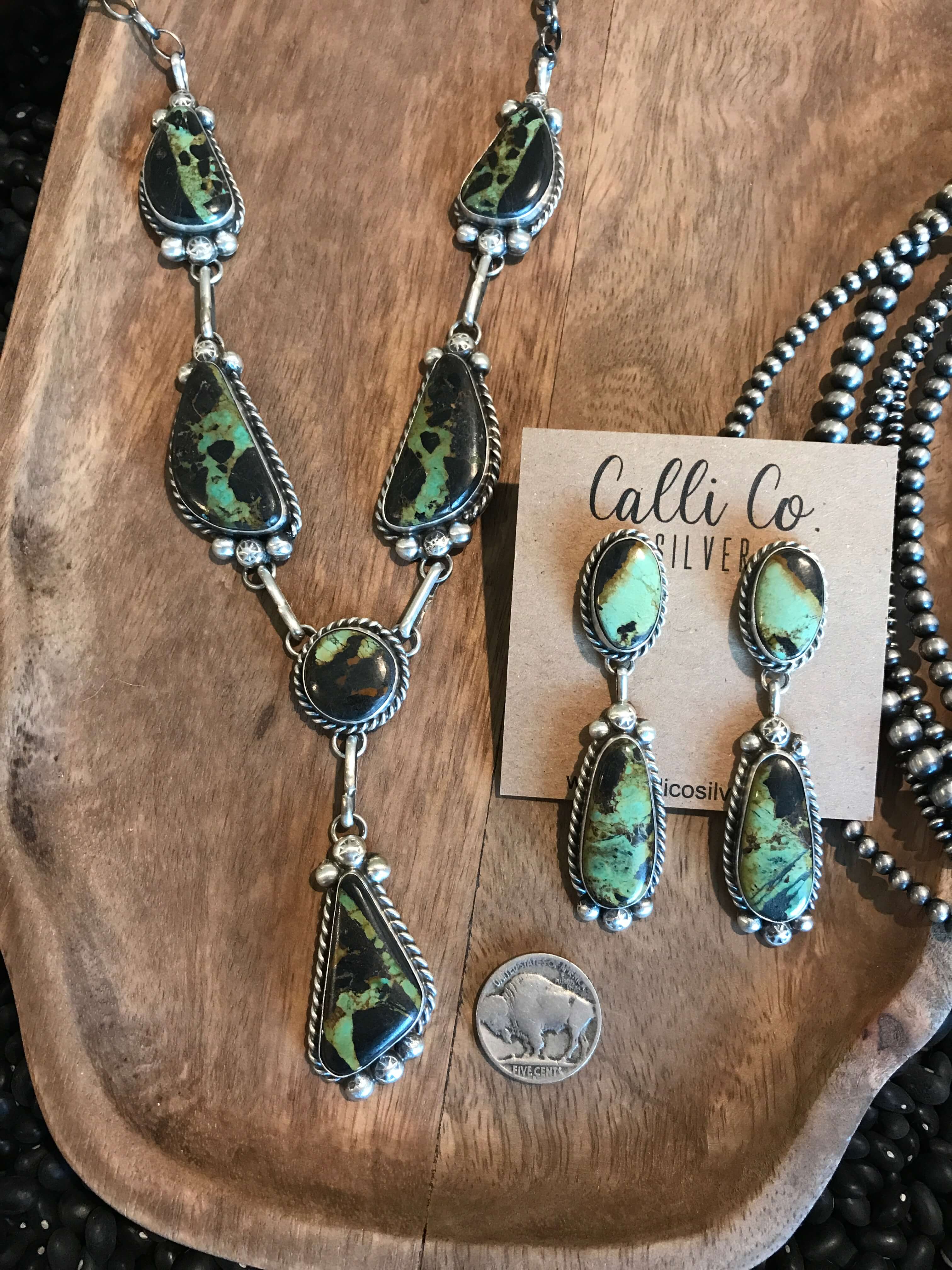 The Crowpoint Black Jack Lariat Necklace Set - Image 3