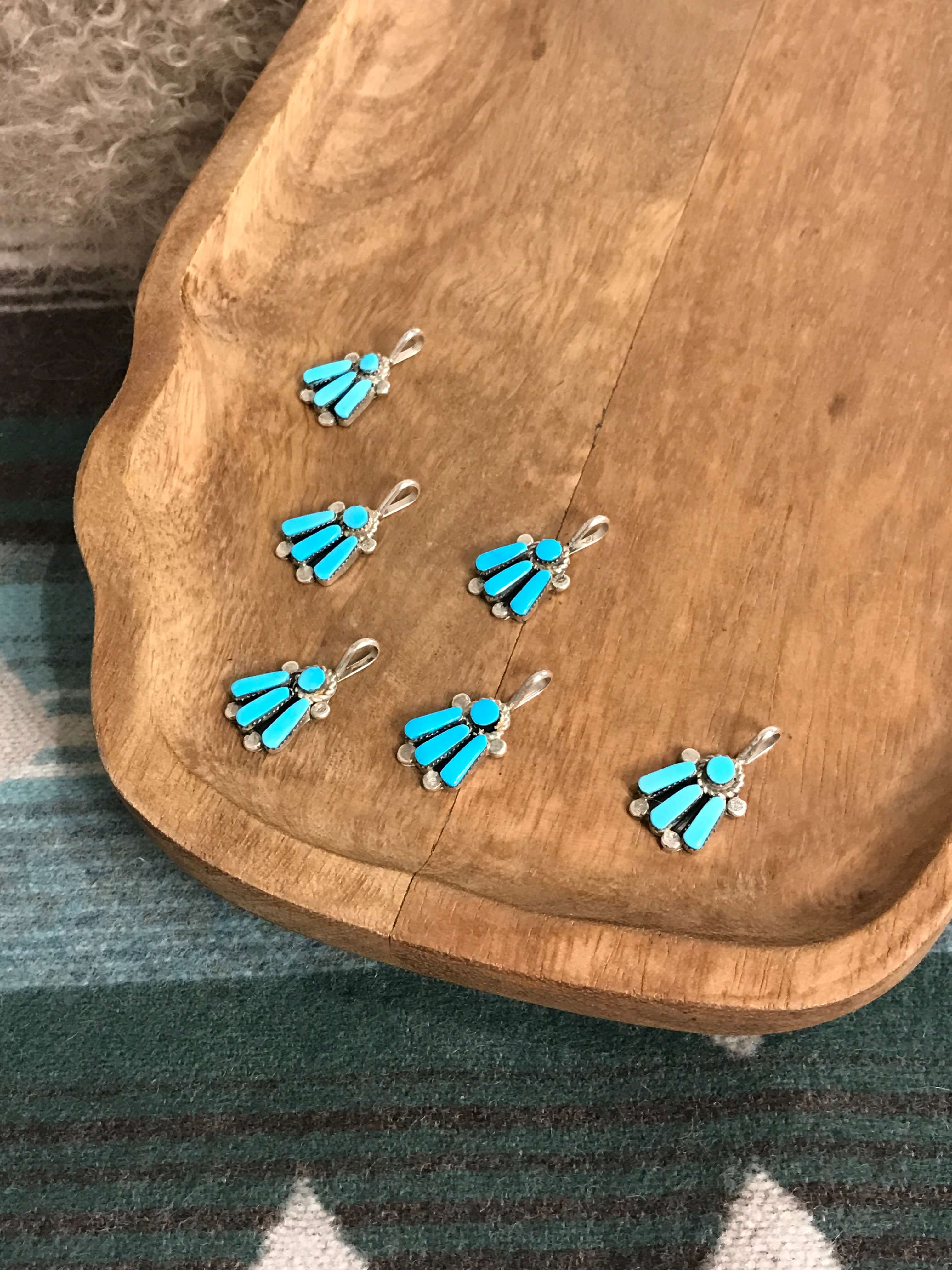 The Delhi Blue Turquoise Pendants - Image 3