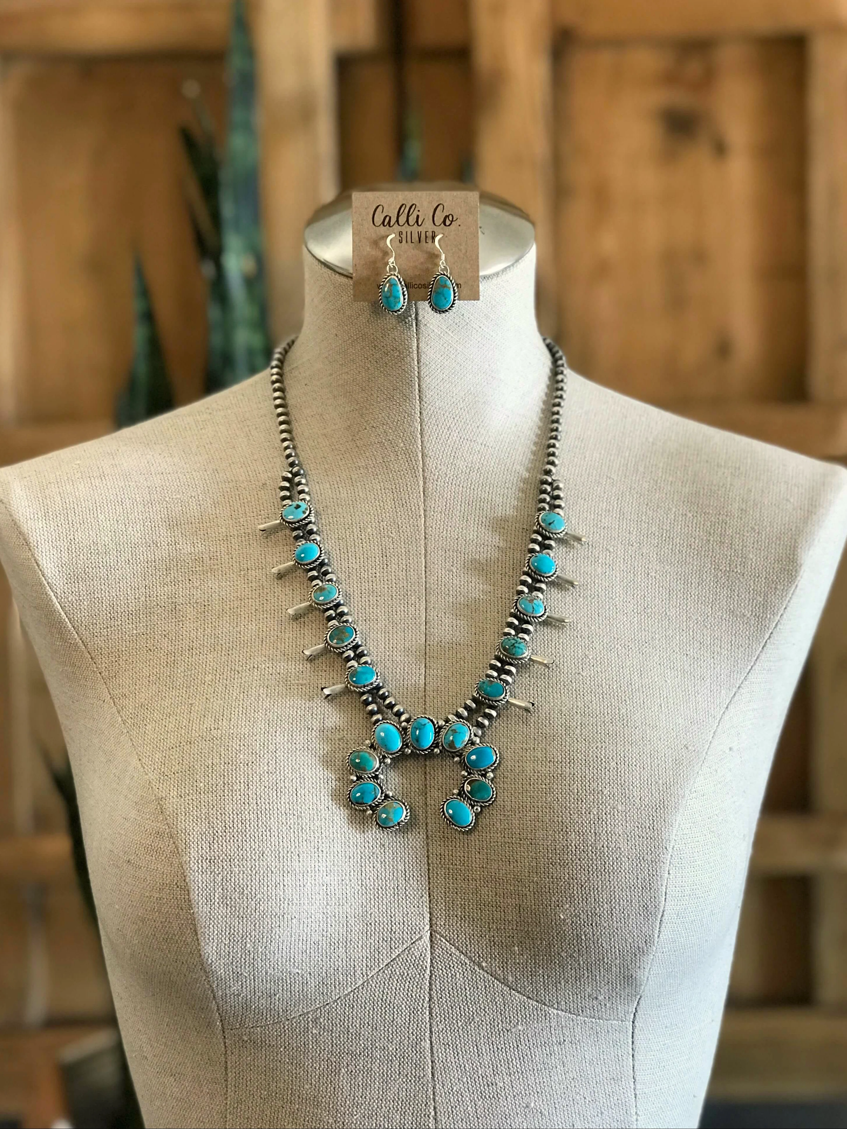 The Dubois Squash Blossom Necklace Set - Image 2