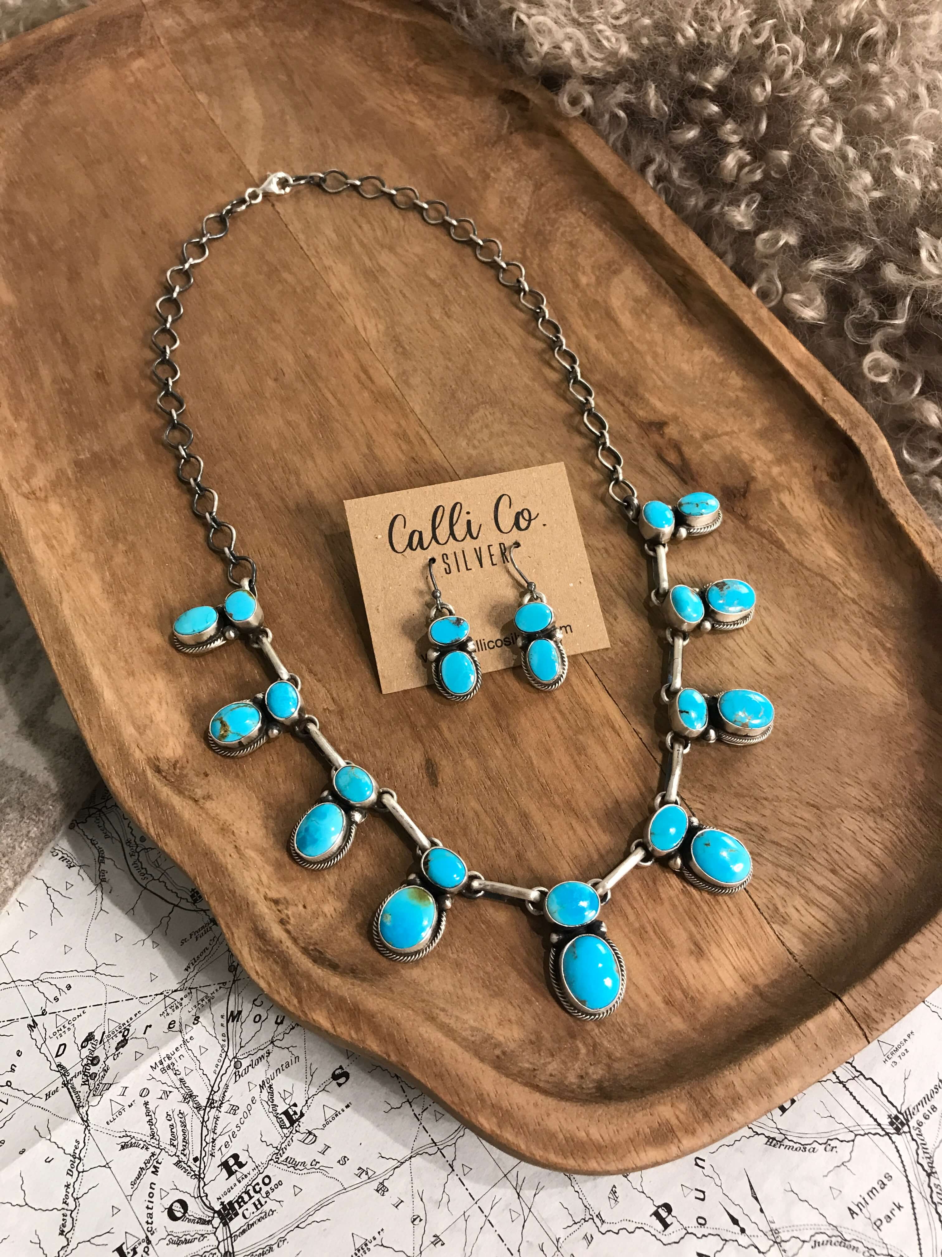 The Elliot Turquoise Statement Necklace Set