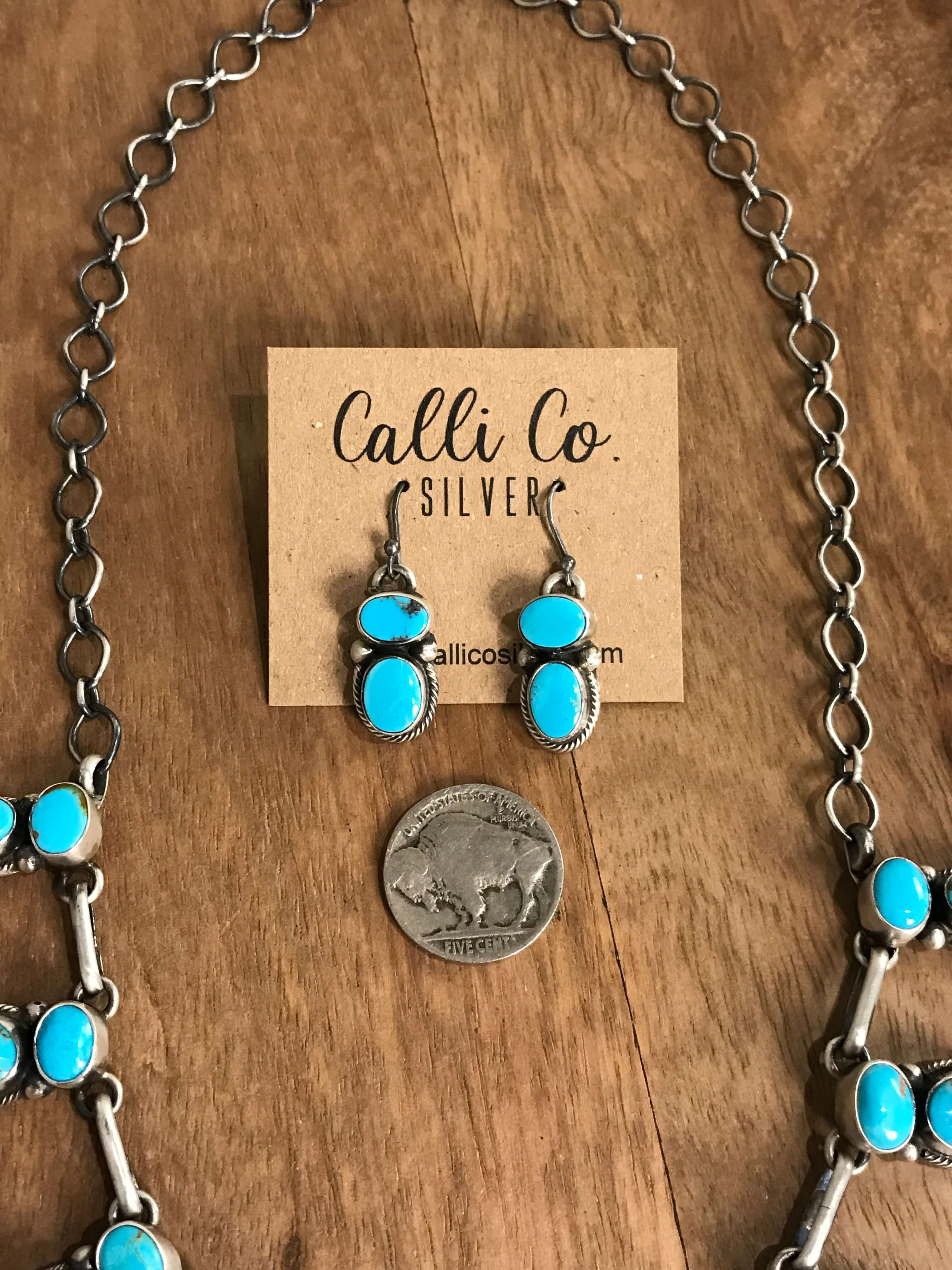 The Elliot Turquoise Statement Necklace Set - Image 5