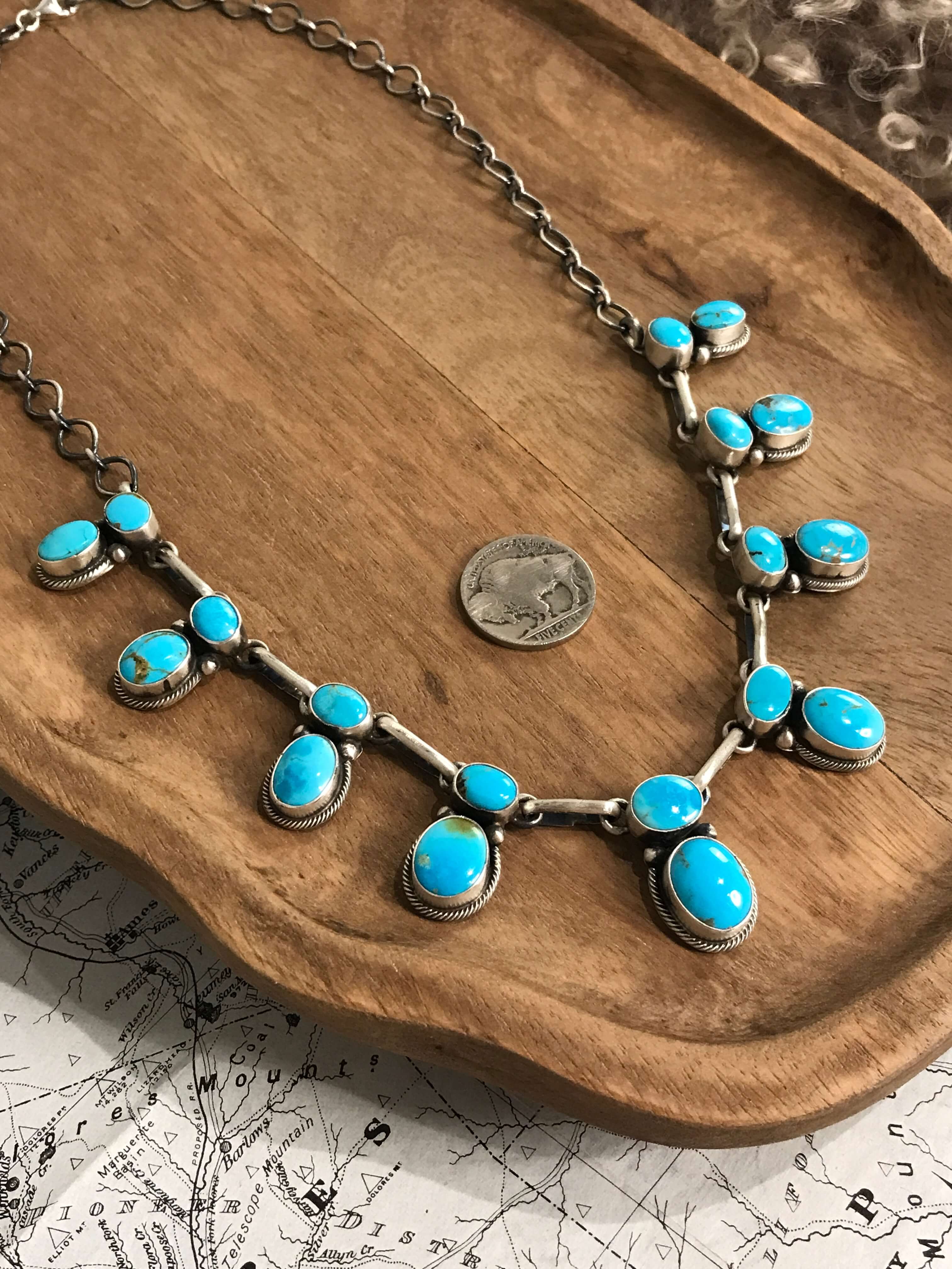 The Elliot Turquoise Statement Necklace Set - Image 6