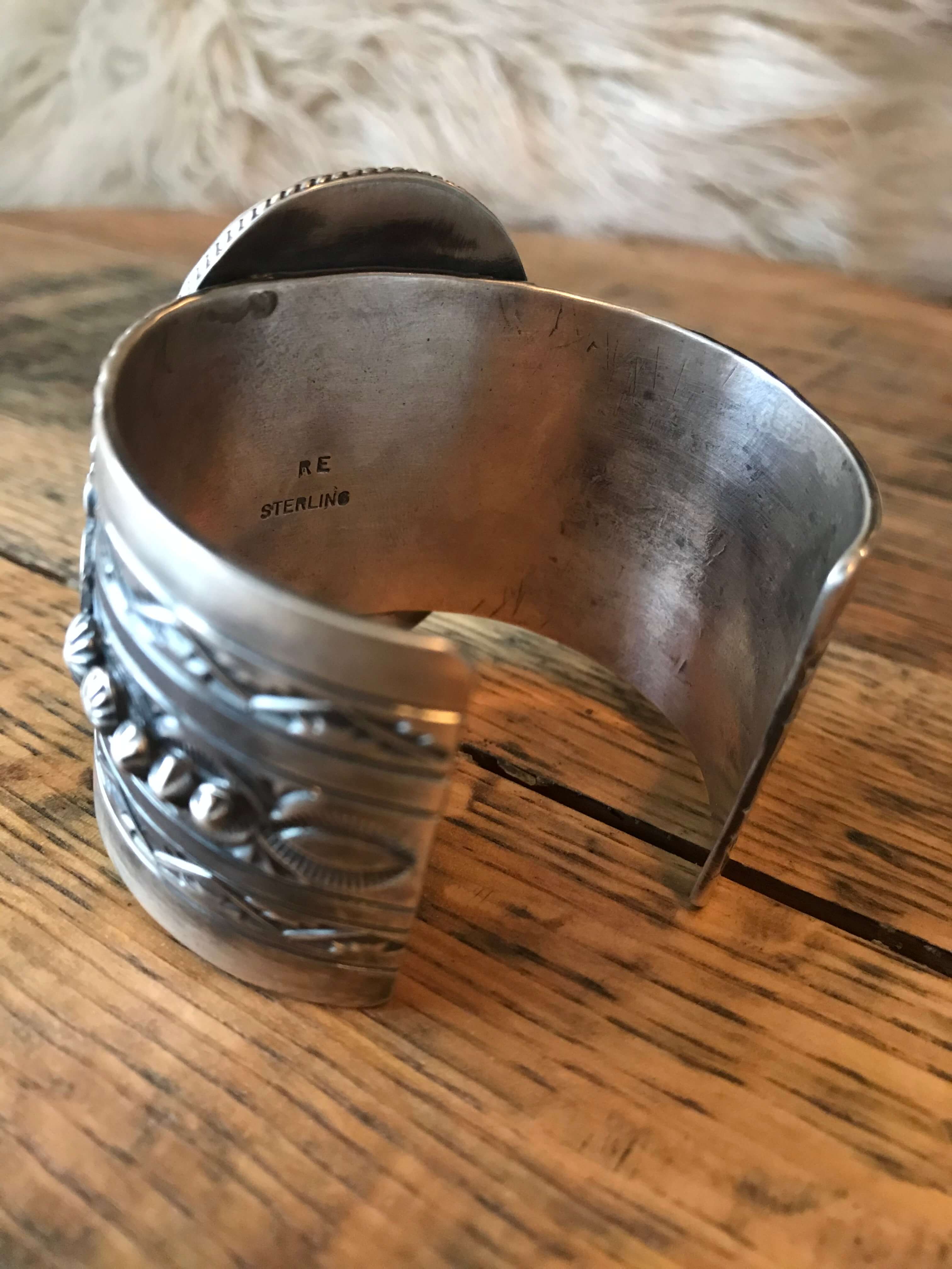 The Enrico Turquoise Ribbon Statement Cuff - Image 4