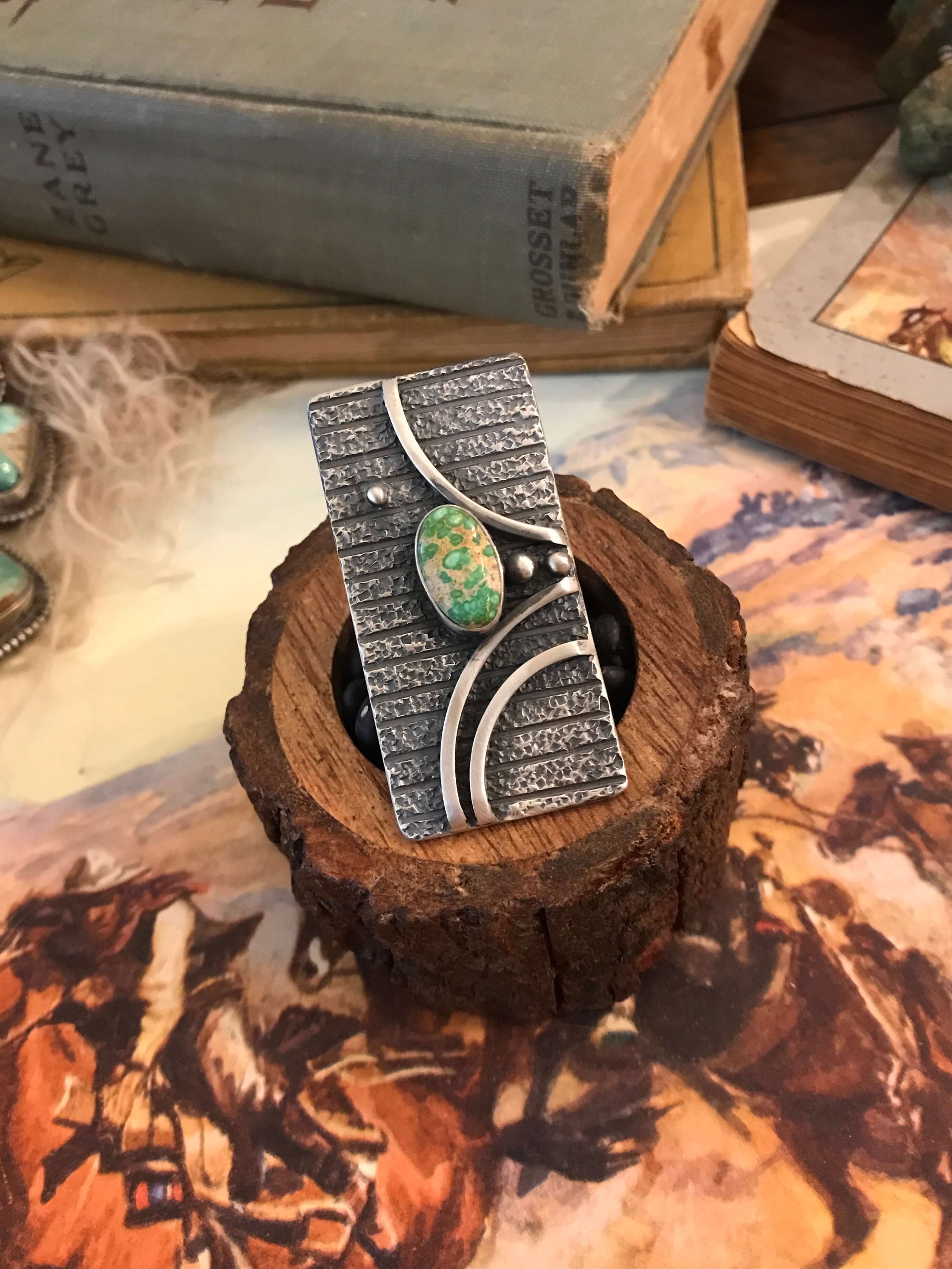 The Flat Creek Turquoise Ring 1, Sz. 8